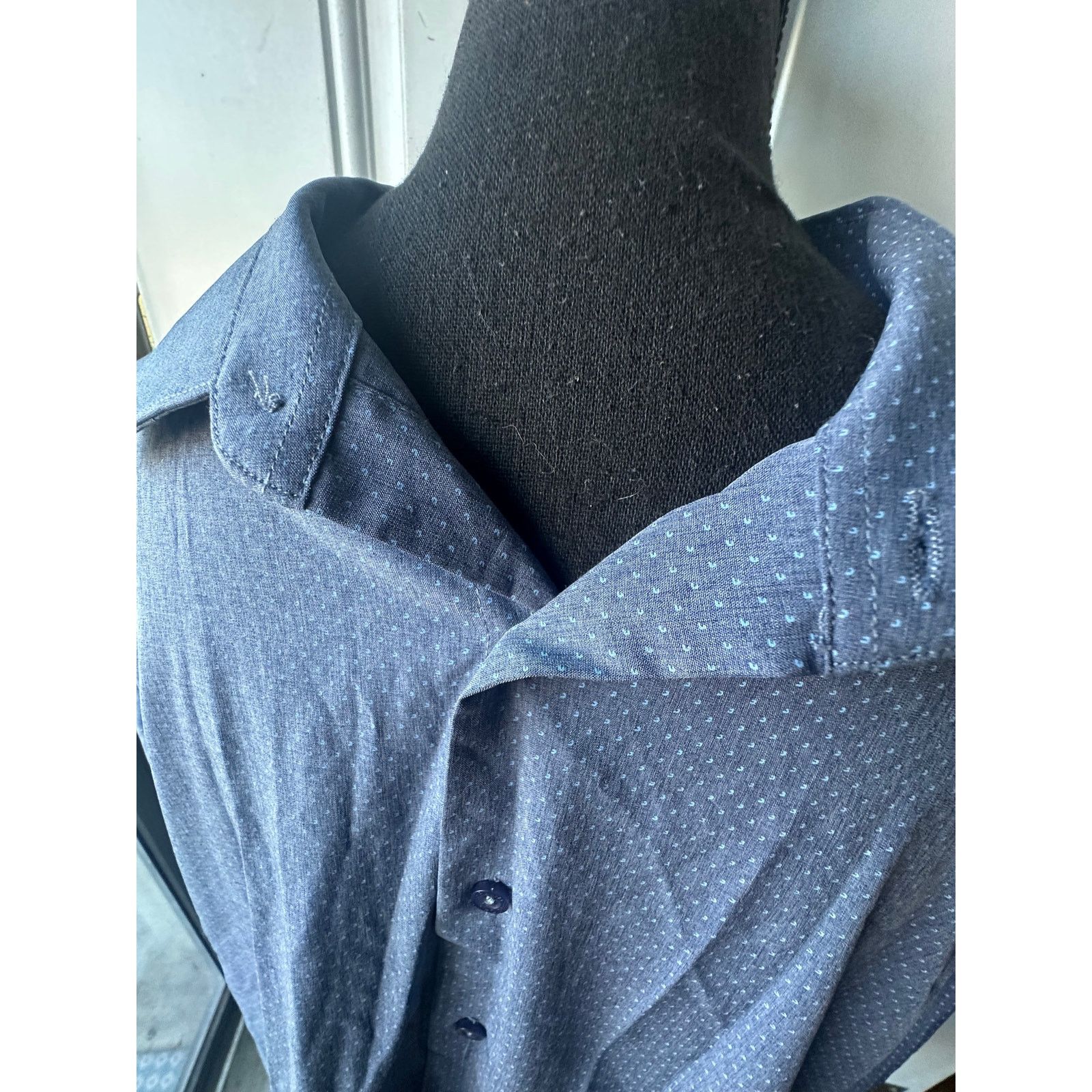Lucky Brand Lucky Brand Men’s Blue Slim Fit Stretch Button-Up Shirt Size US XL / EU 56 / 4 - 2 Thumbnail