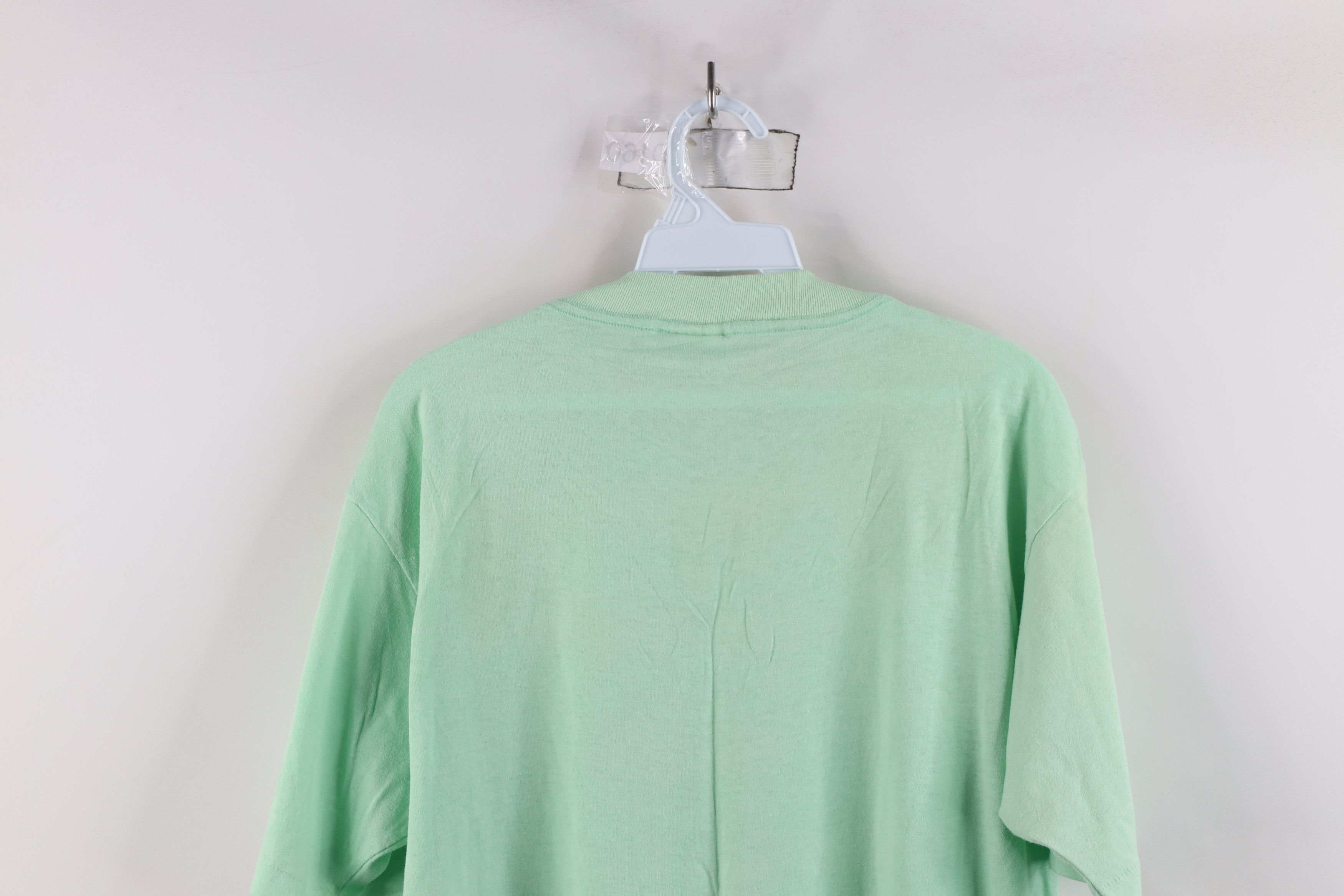 Vintage Vintage 90s Streetwear Short Sleeve T-Shirt Mint Green USA Size XL / US 12-14 / IT 48-50 - 12 Thumbnail