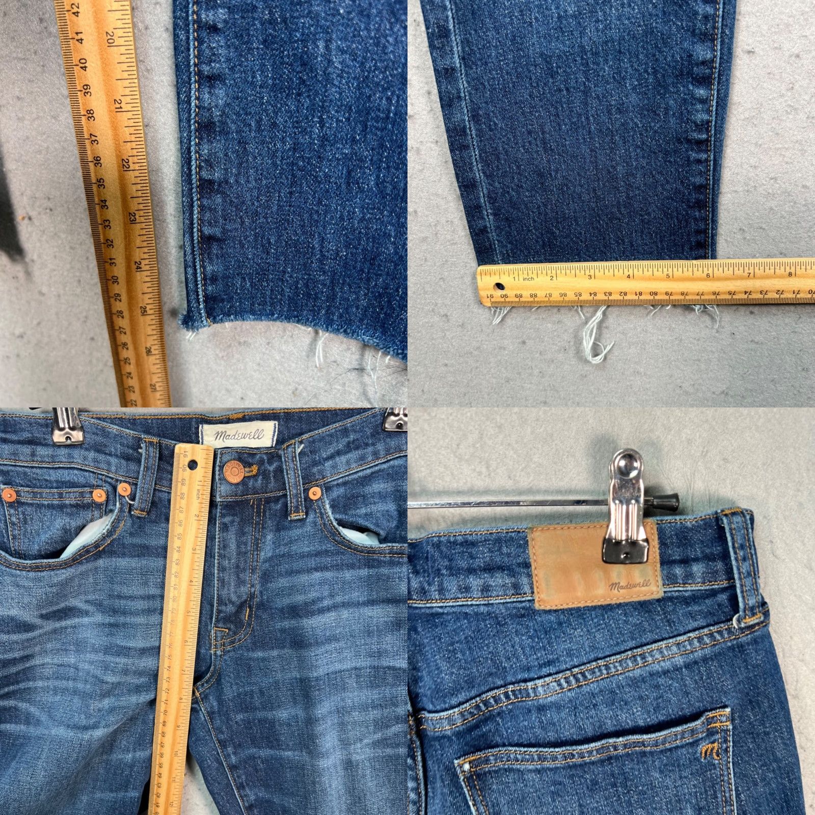 Madewell Madewell Jeans Slim Boyfriend 24 Regular Blue Womens Vintage Size 42" / US 20 - 8 Thumbnail
