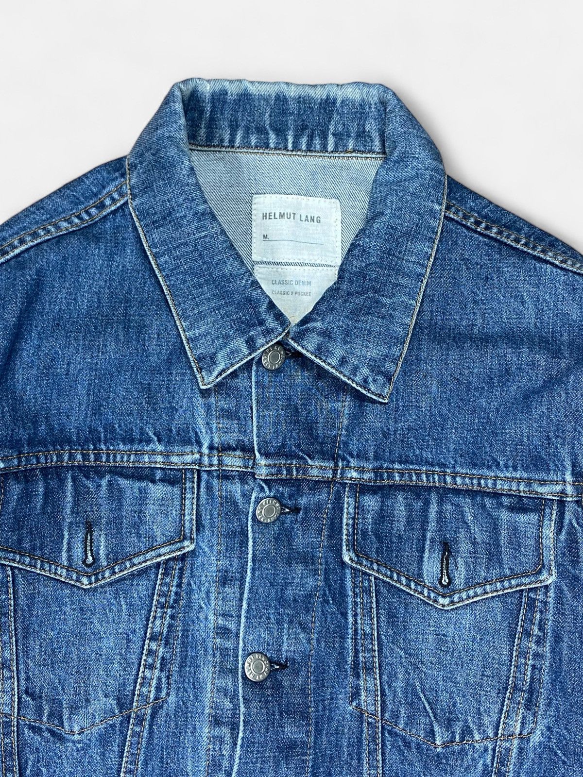 Helmut Lang Helmut Lang - Classic 2 Pockets Denim Jacket Size US M / EU 48-50 / 2 - 4 Thumbnail