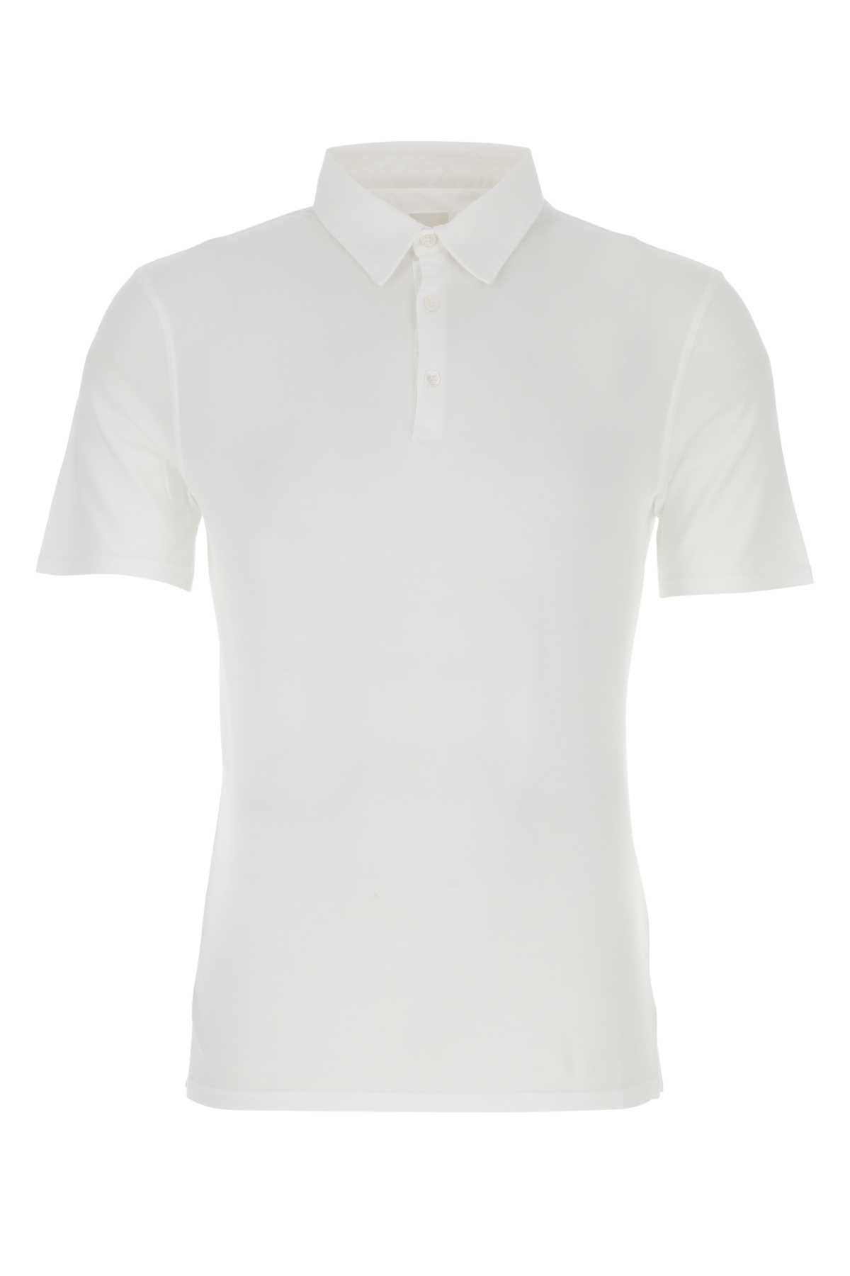image of Fedeli White Cotton Polo Shirt, Men's (Size XL)