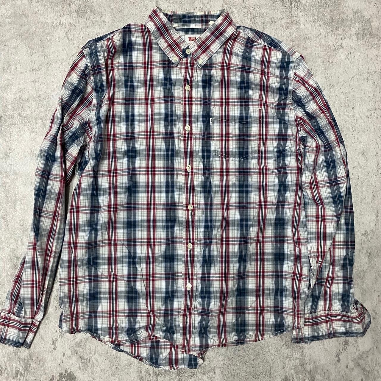 Levi's Levi's blue and red plaid button-up shirt #plaidshirt Size US XXL / EU 58 / 5 - 1 Thumbnail