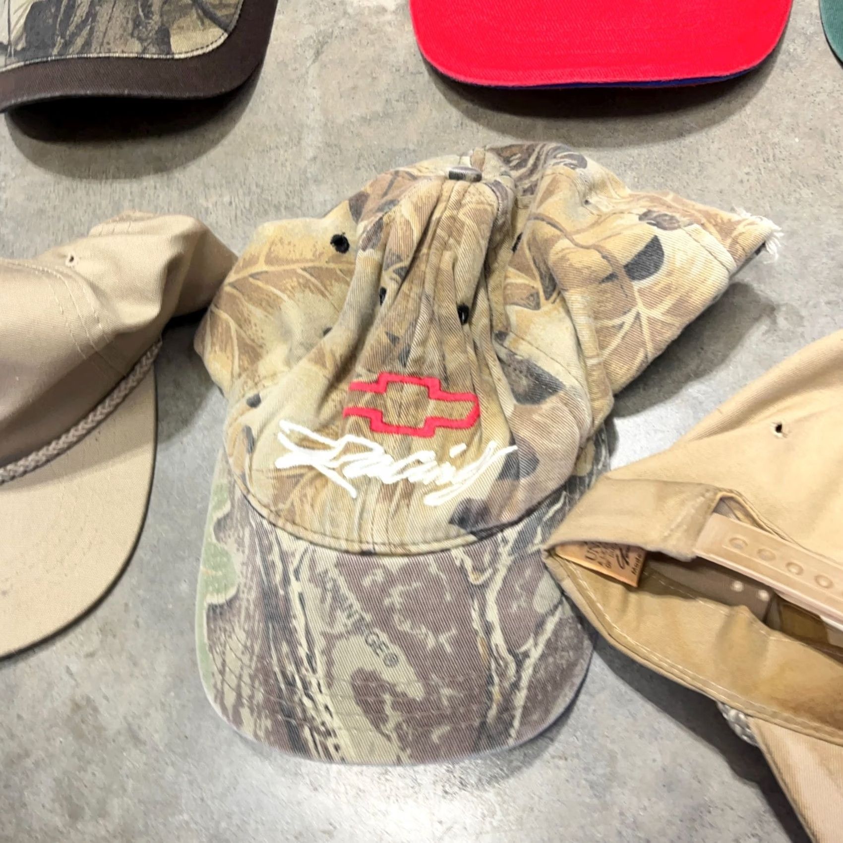 Vintage VINTAGE Camo Hat Lot Snapback Strap Back Cap Fishing Advertising Deer 80s 90s Mens Size ONE SIZE - 4 Thumbnail