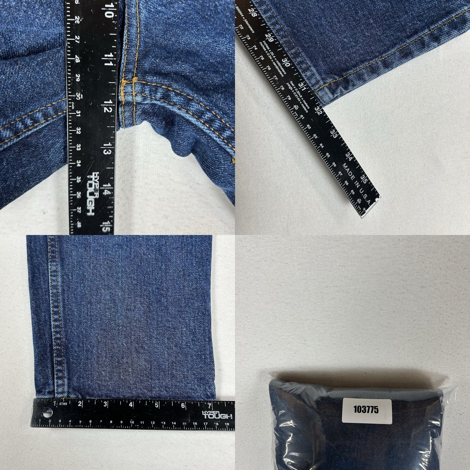 Basic Editions Basic Editions Jeans Men's Size 32x32 Blue Denim Mid Rise Straight NWT USA 5-Pocket Cotton Denim Regular 32in Inseam Mens Size US 32 / EU 48 - 9 Thumbnail