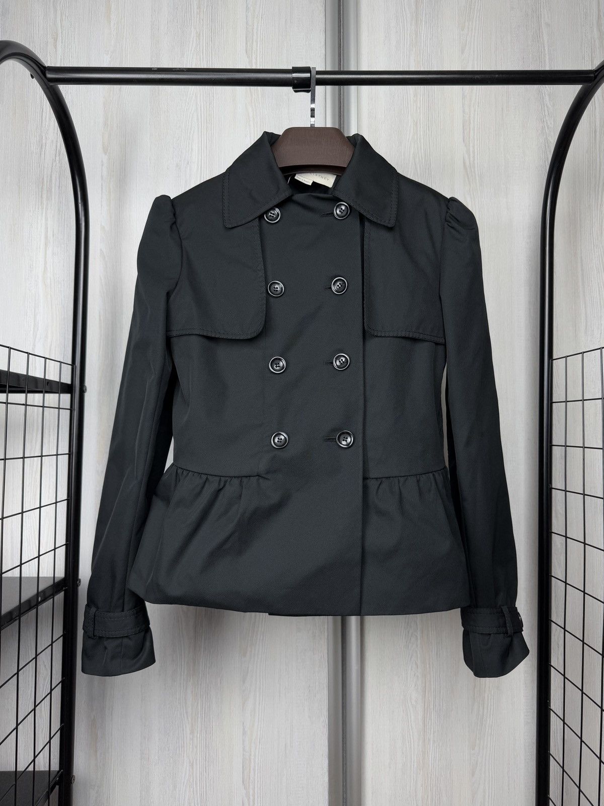 Stella McCartney Stella McCartney Iconic Black Double-Breasted Short Coat Size S / US 4 / IT 40 - 1 Thumbnail