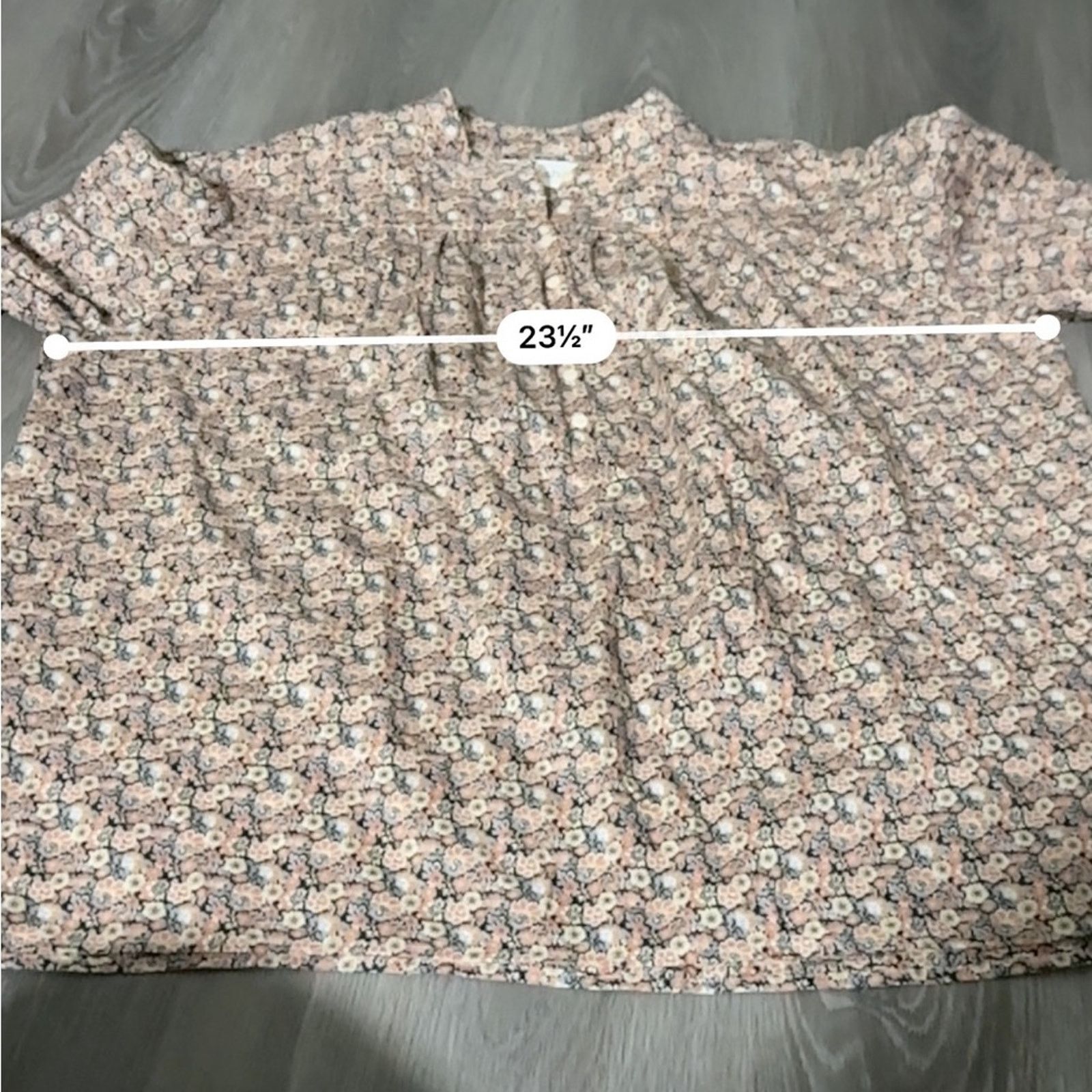 ba&sh Ba&sh Freja Floral Long Sleeve Button Neck Blouse Sz 3 (L) Size L / US 10 / IT 46 - 8 Thumbnail