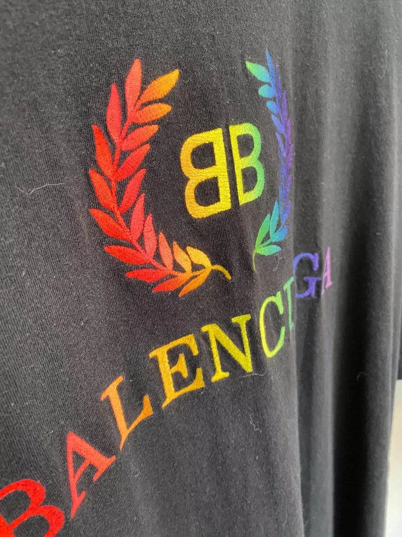 Balenciaga Balenciaga Rainbow wheat ear short sleeve Size US XL / EU 56 / 4 - 2 Thumbnail