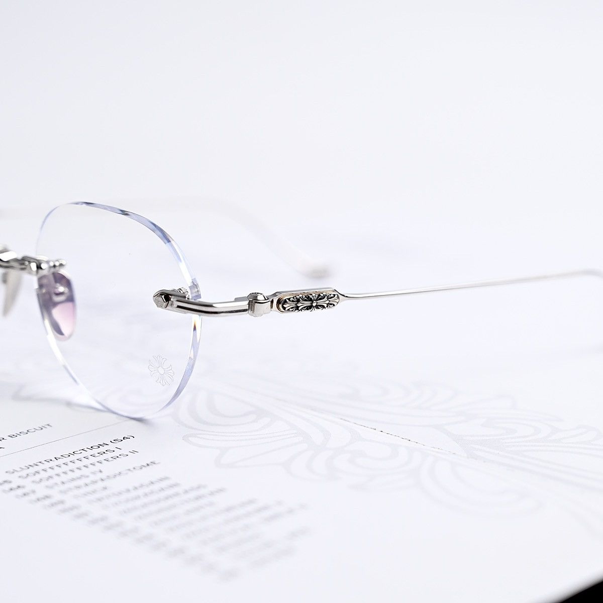 Chrome Hearts CHROME HEARTS SOFFFFFFFFERS I SHINY SILVER GLASSES Size ONE SIZE - 3 Thumbnail