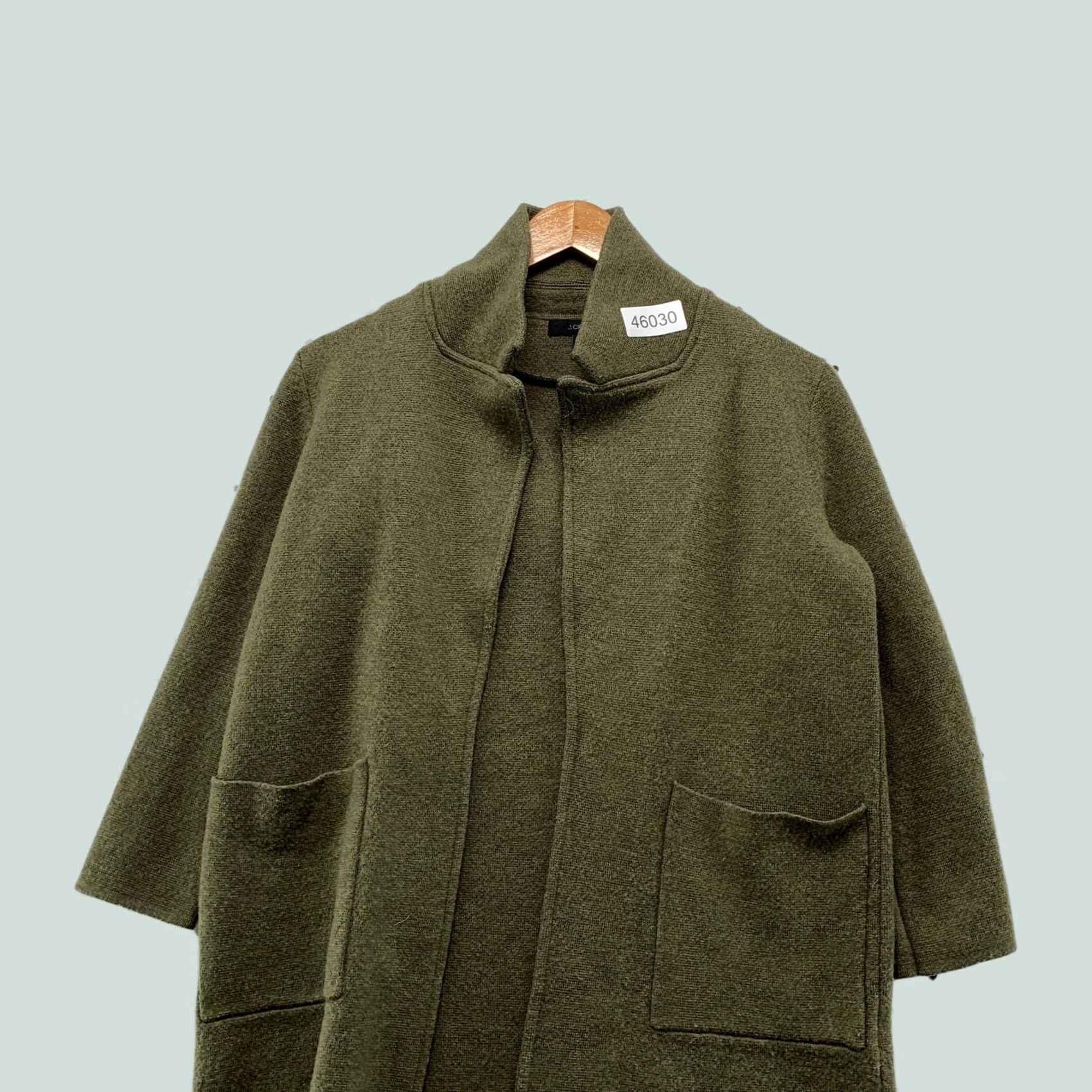 J.Crew J. Crew Merino Wool Cardigan Sweater Jacket Womens XS Olive Green Open Front Size XS / US 0-2 / IT 36-38 - 1 Thumbnail