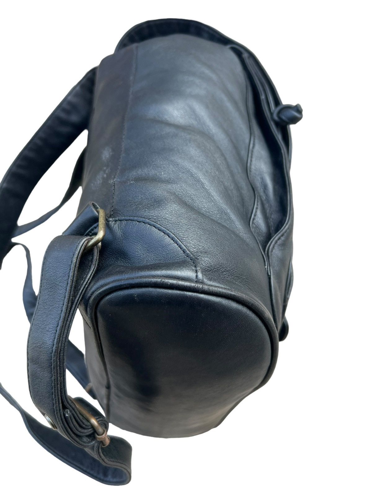 BREE Vintage BREE All Black Leather Backpack Size ONE SIZE - 17 Thumbnail