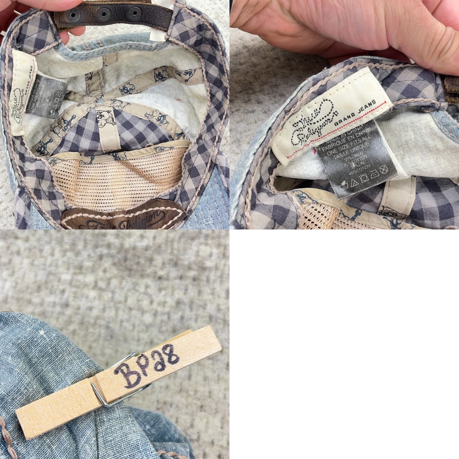 True Religion VINTAGE True Religion Hat Cap Strap Back Buddha Patch Distressed Y2K Size US 35 - 9 Thumbnail