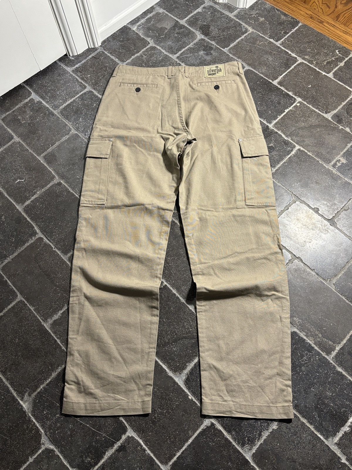 Levi's 1990s Vintage Levi’s Silver Tab Cargo Pants Baggy Tan Canada Size US 36 / EU 52 - 10 Thumbnail
