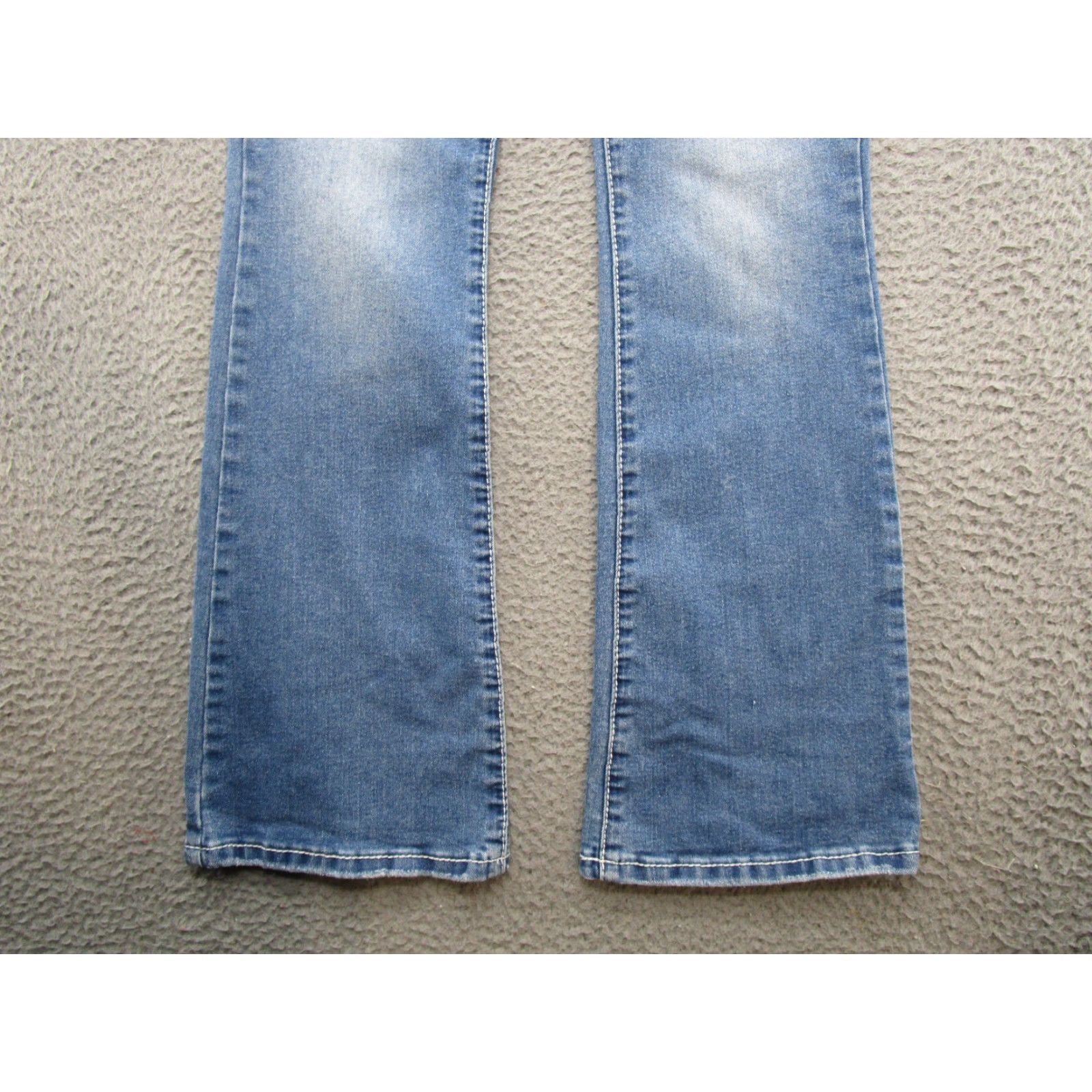 Market Thread Market Women's Blue Stretch Denim Bootcut Jeans Size 7/28 Size 28" / US 6 / IT 42 - 2 Thumbnail