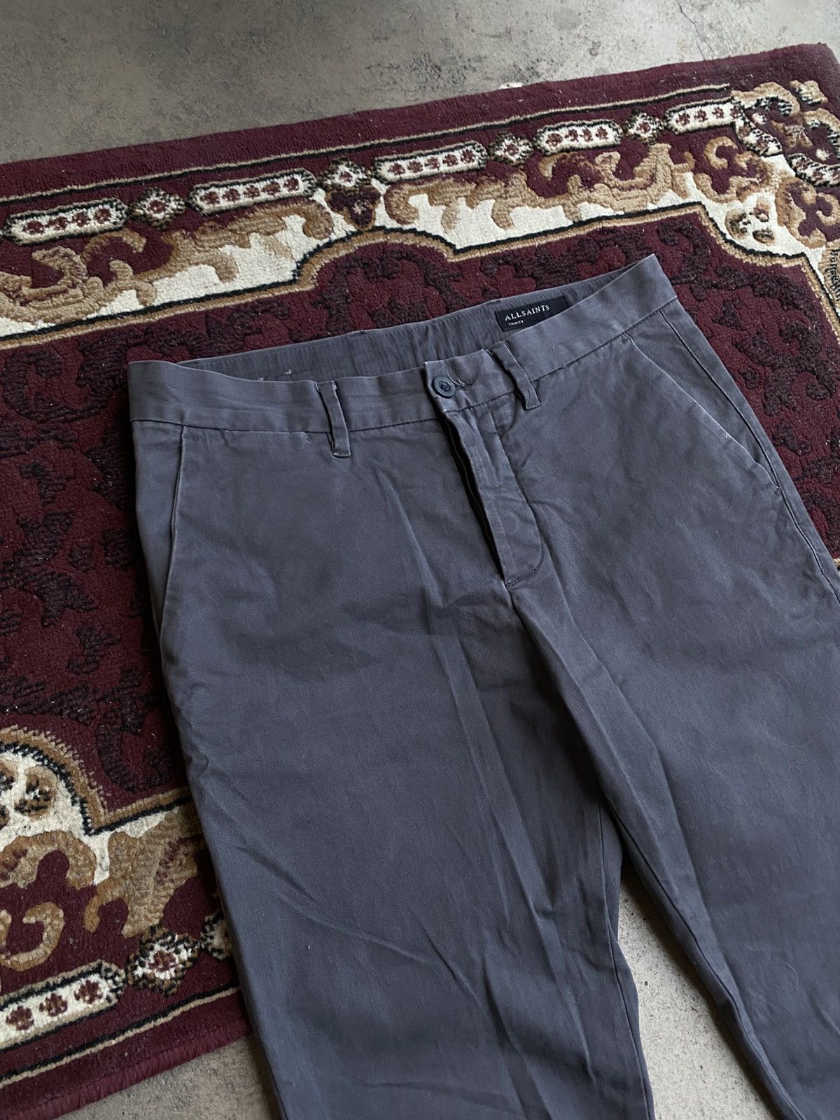 Allsaints Allsaints Chino Pants Denim Dark grey 30 size classic casual Size US 30 / EU 46 - 2 Thumbnail