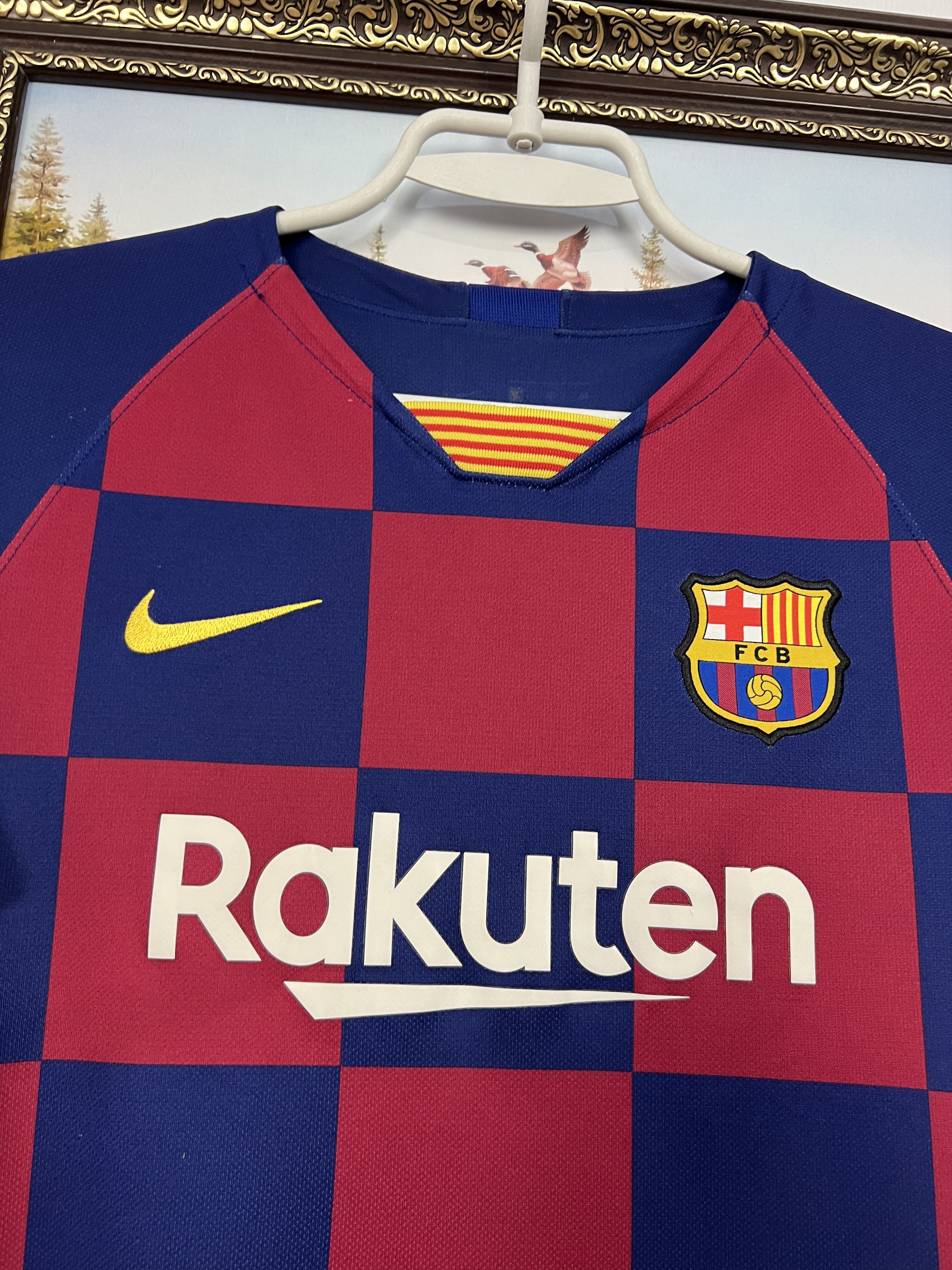 Nike Barcelona football shirt Messi Fun Jersey Camiseta Boys L Size US XXS / EU 40 - 3 Thumbnail