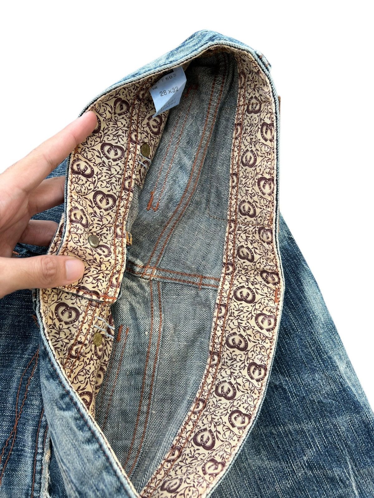 Edwin × Japanese Brand EDWIN BLUE TRIP HIPPIES STYLE DENIM 🌈☠️☠️ Size US 30 / EU 46 - 7 Thumbnail