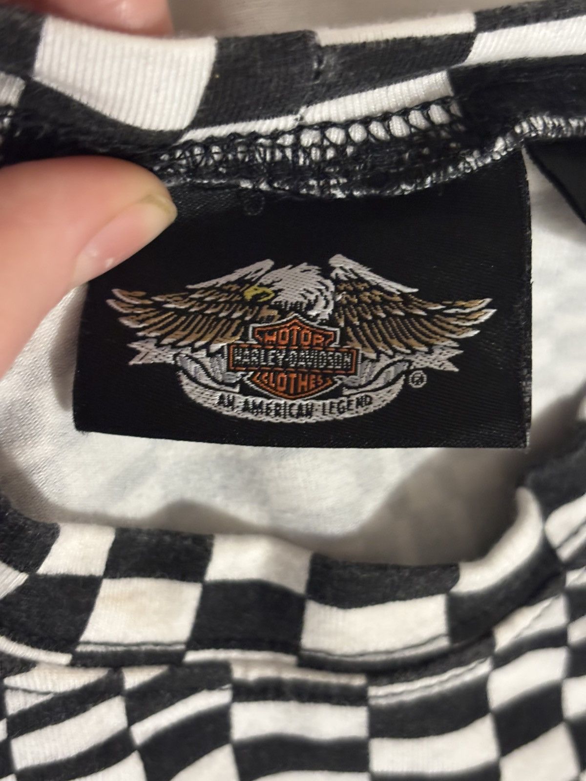Harley Davidson Optical illusion rare Harley Davidson top Size S / US 4 / IT 40 - 4 Thumbnail
