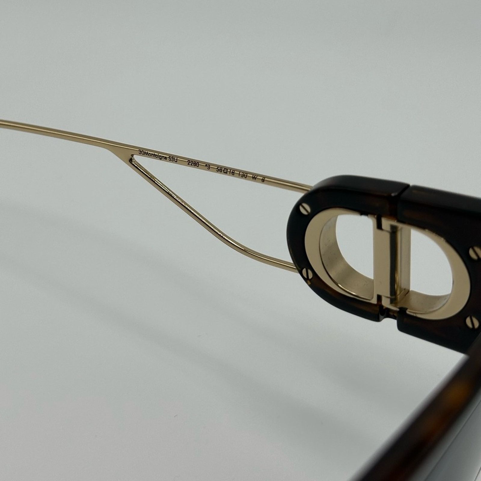 Dior NEW Dior Sunglasses 30MONTAIGNE S3U 22B0 Havana Blue Women Size ONE SIZE - 6 Thumbnail