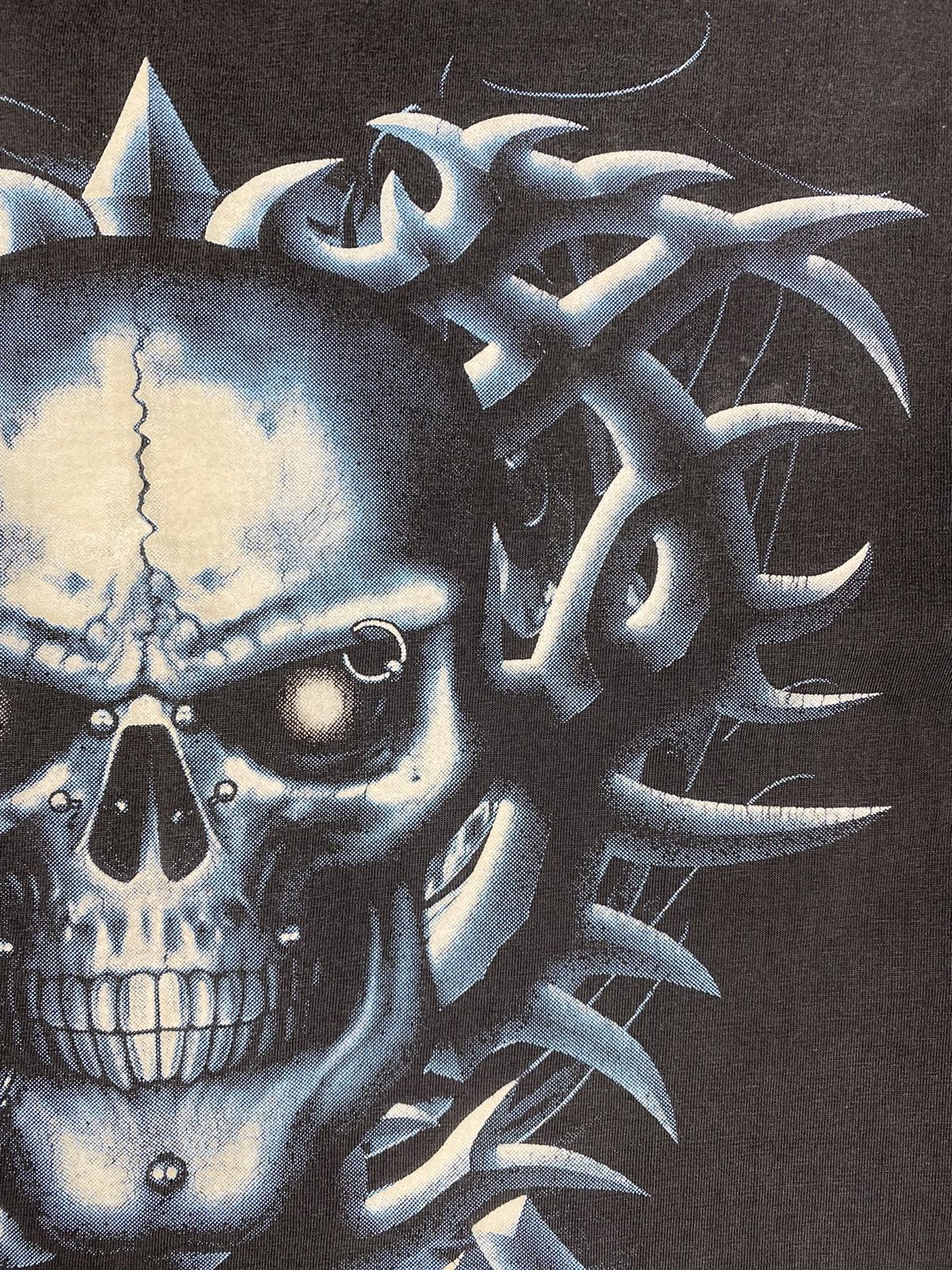 Vintage Vintage Rock y2k Skull Tatty Ed Hardy Style Faded Tee Size US L / EU 52-54 / 3 - 13 Thumbnail