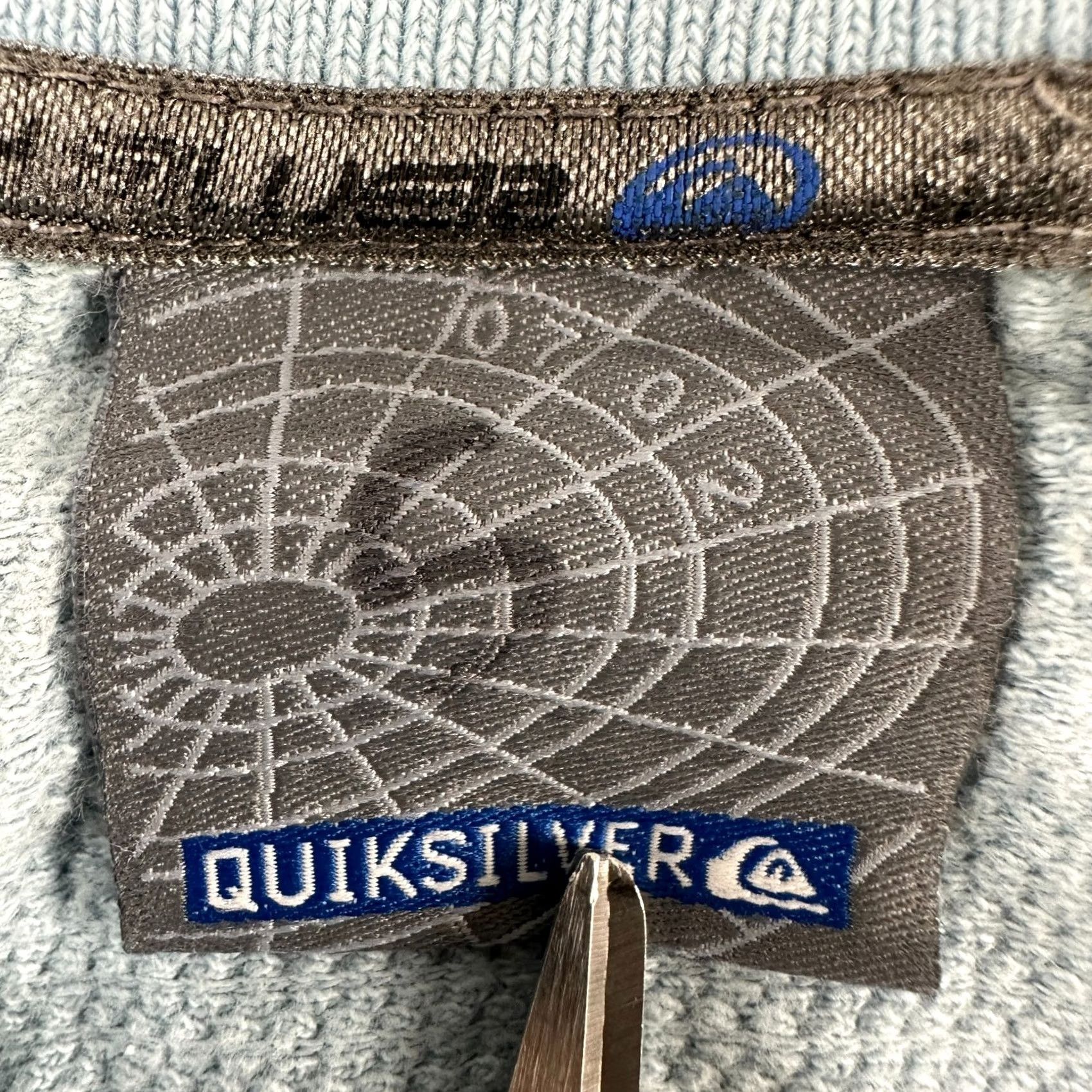 Quiksilver VINTAGE Quiksilver Polo Shirt Mens L Blue Short Sleeve Cotton Textured 90s Y2K Logo Size US L / EU 52-54 / 3 - 6 Thumbnail