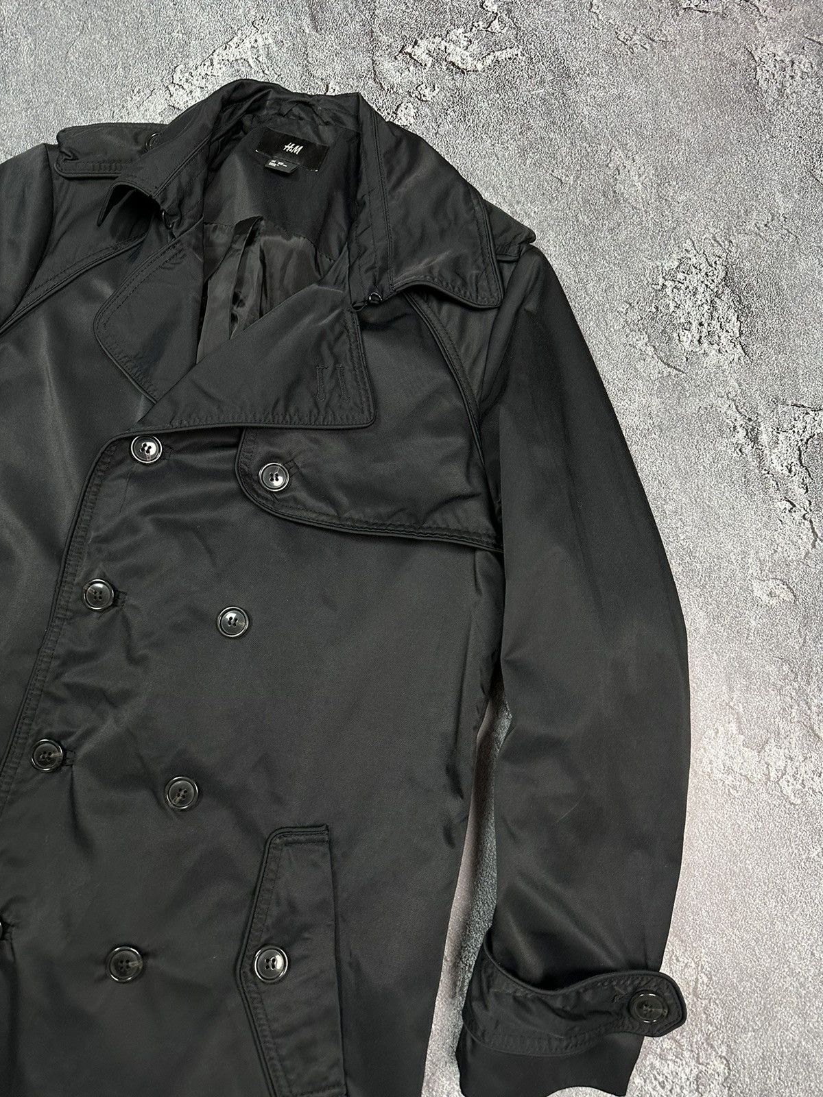 H&M H&M trench coat jacket Men Black L XL size 54R Size US L / EU 52-54 / 3 - 4 Thumbnail
