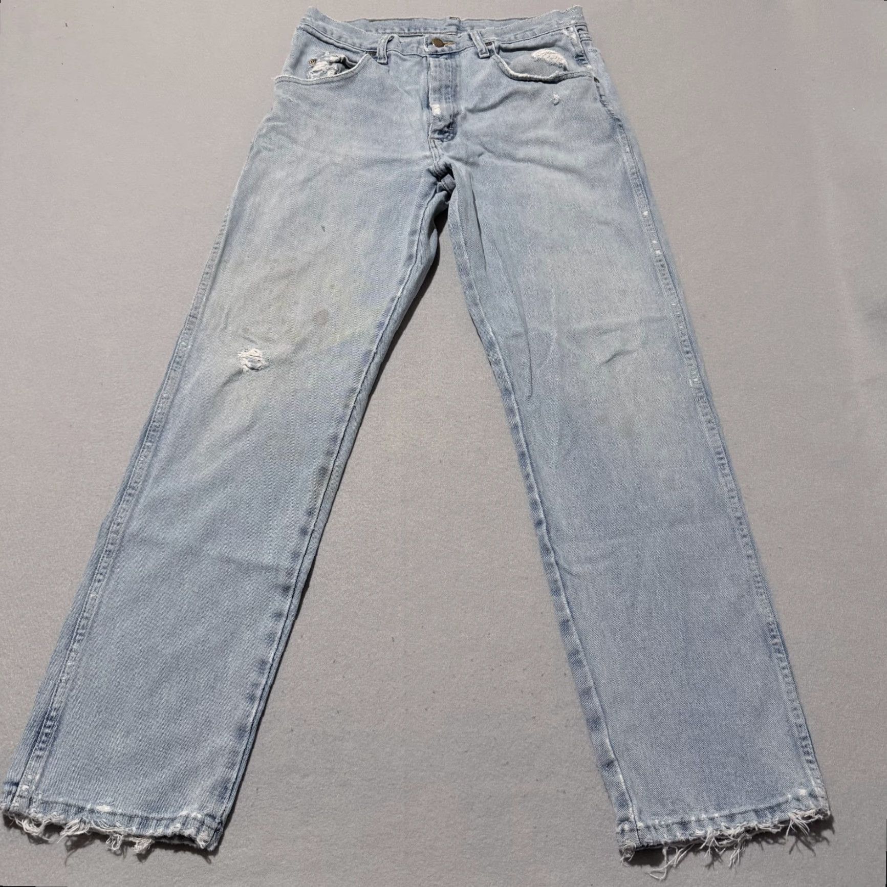 Wrangler Wrangler Jeans Men Blue Denim Distressed Relaxed Fit 32X32 Wrangler Rugged Wear Jeans Men Blue Denim Distressed Relaxed Fit 32X32 Size US 32 / EU 48 - 2 Thumbnail