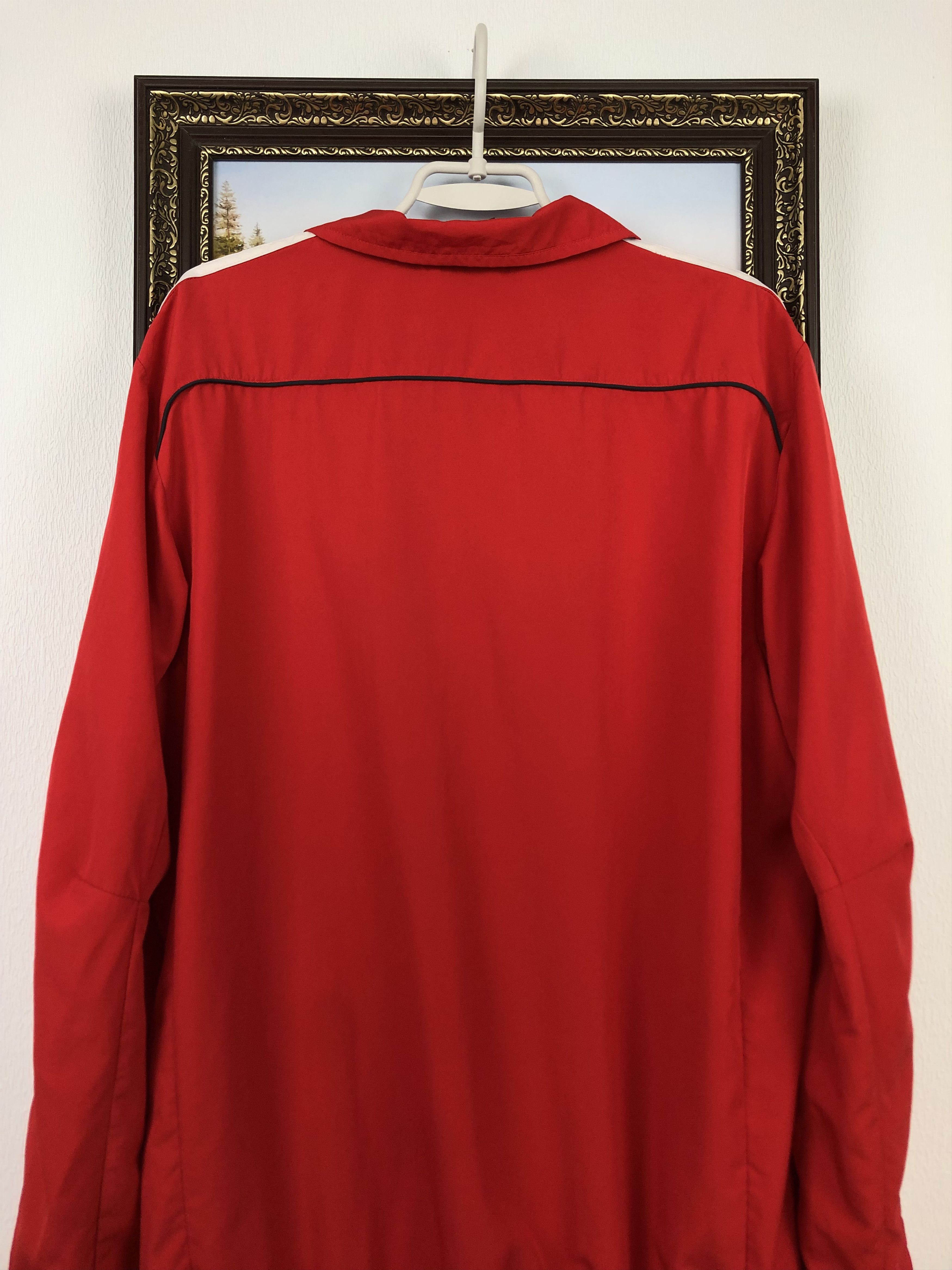 Adidas Vintage Munster Rugby Adidas Jacket Track Top Rare Red Size US L / EU 52-54 / 3 - 20 Thumbnail