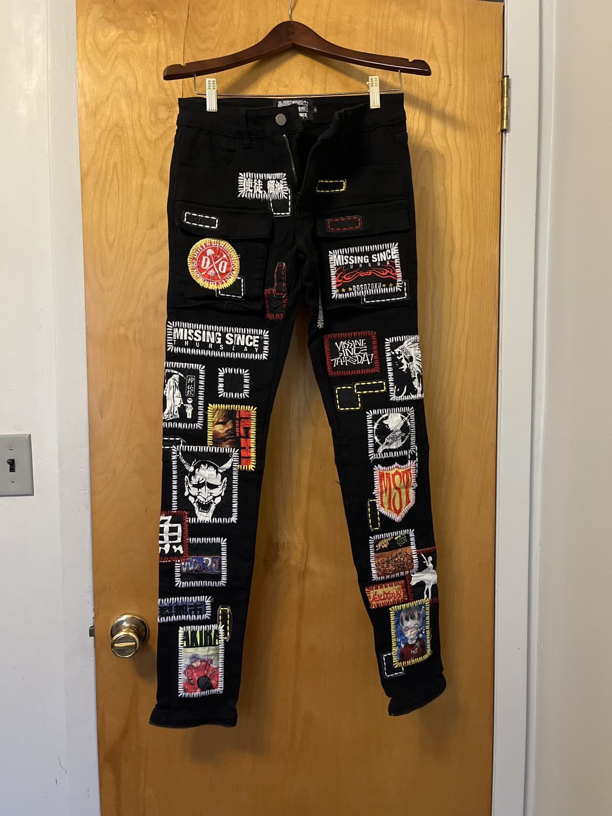 City Morgue × Missing Since Thursday Missing Since Thursday Bosozoku Denim Black Size US 30 / EU 46 - 1 Thumbnail