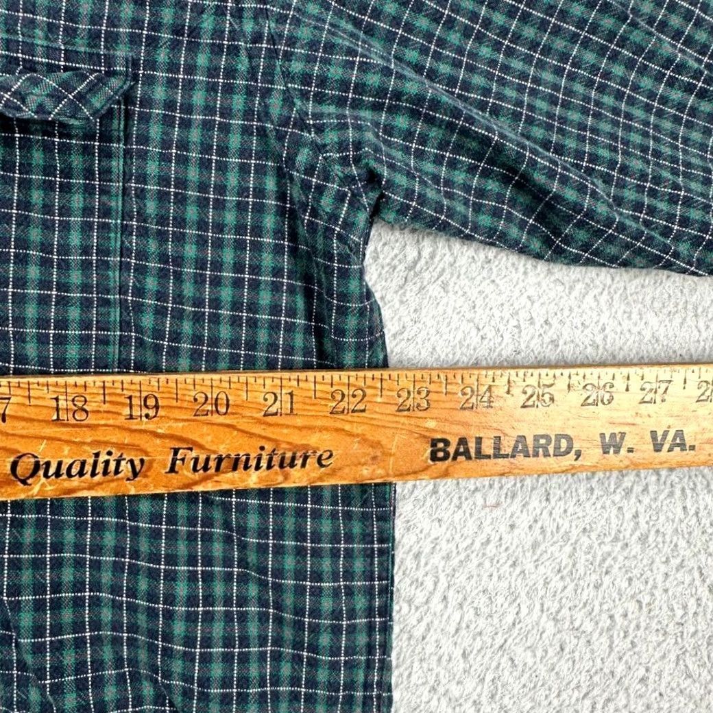 Pendleton Pendleton Shirt Mens Large Navy Green Plaid Flannel Button Down Front Pocket Size US L / EU 52-54 / 3 - 6 Thumbnail