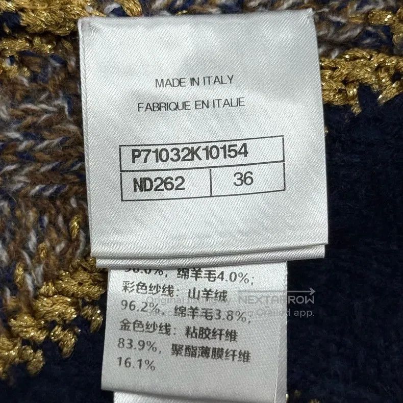 Chanel Chanel Castle series gold thread knitted pattern cashmere Size XS / US 0-2 / IT 36-38 - 7 Thumbnail