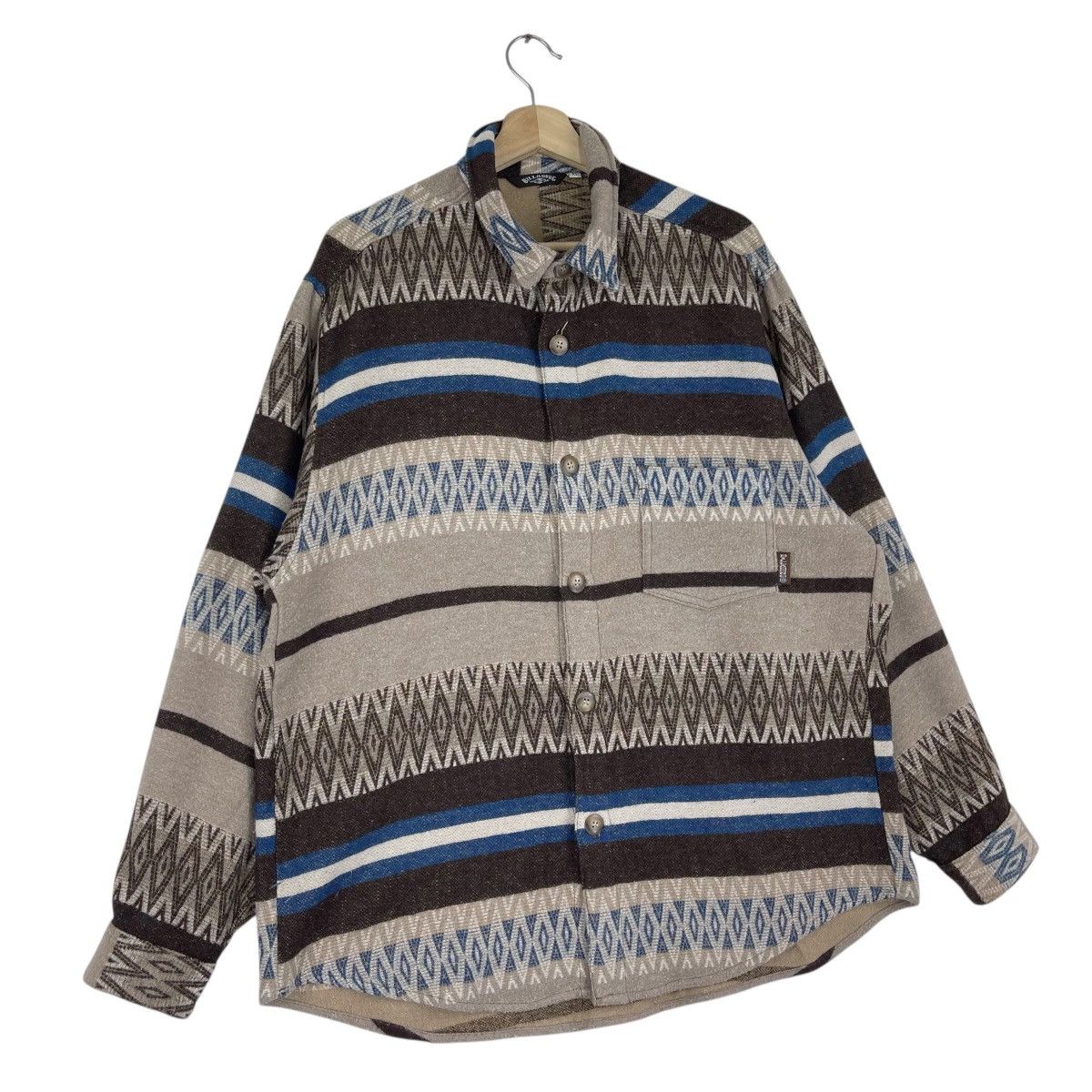Billabong × Vintage 90’s Billabong Native Flannel Size US XL / EU 56 / 4 - 4 Thumbnail