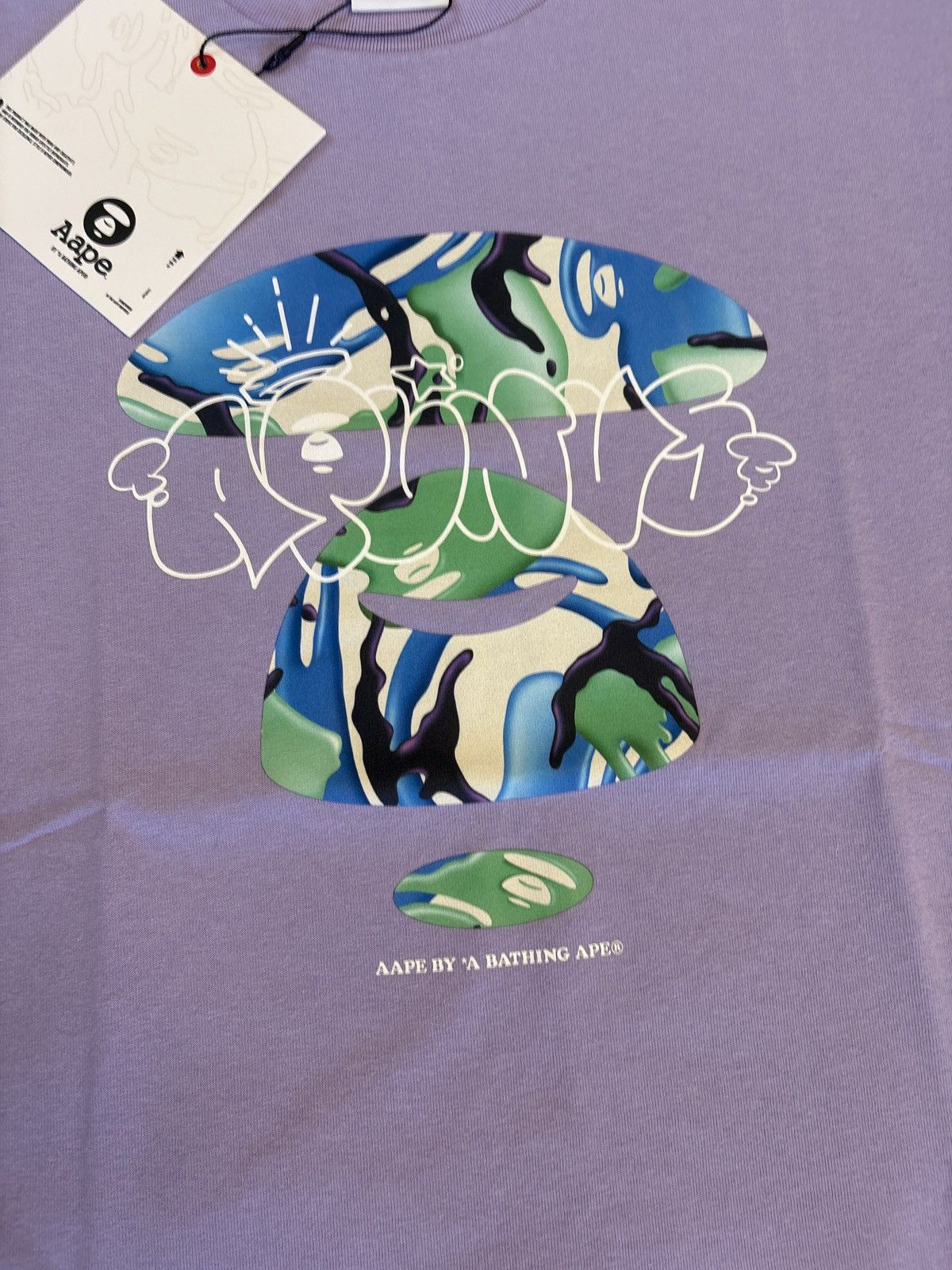 Aape × Bape Aape by a bathing ape purple tee Size US M / EU 48-50 / 2 - 4 Thumbnail