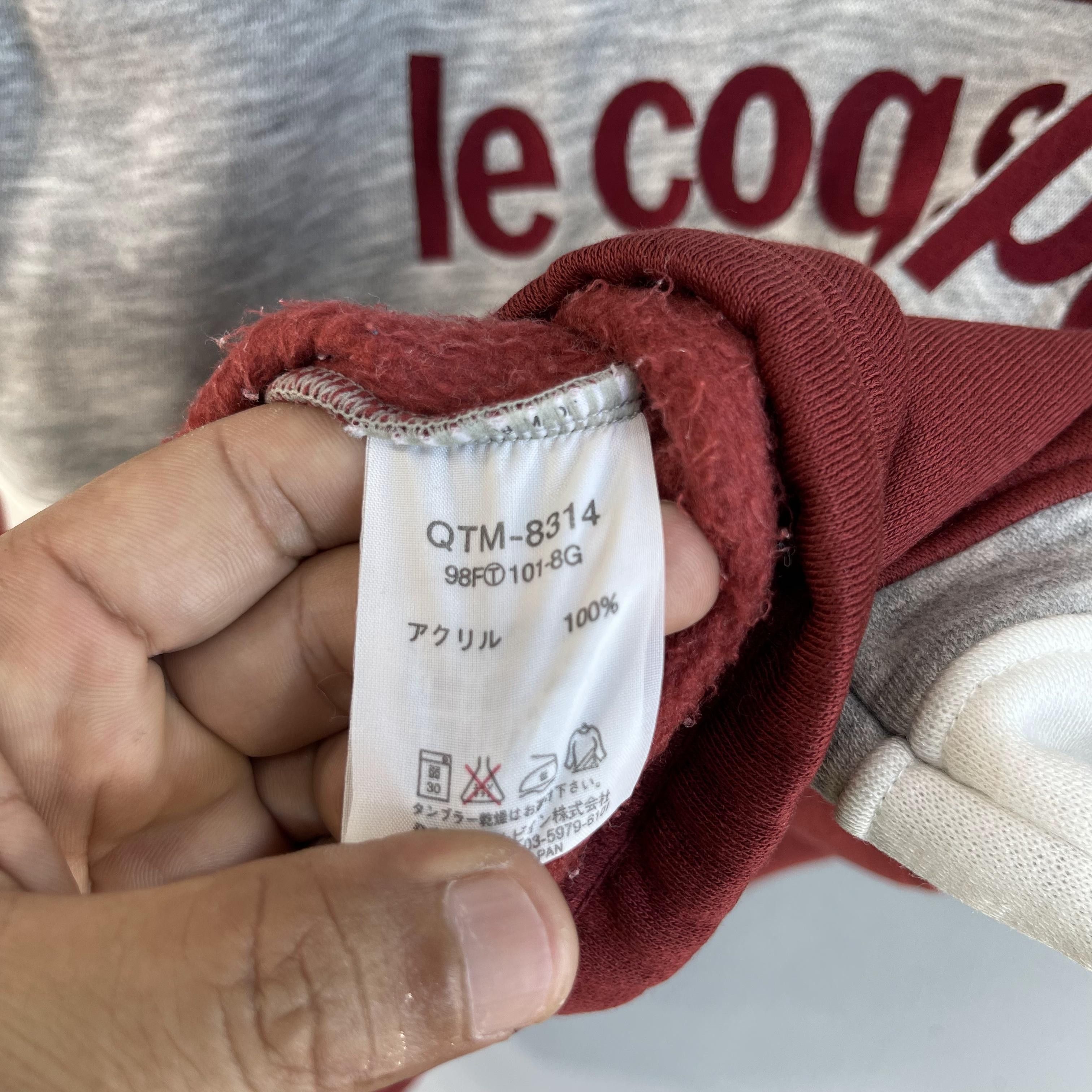 Le Coq Sportif × Vintage LE COQ SPORTIF Spellout Embroidery Half Zipper Sweatshirt Size US M / EU 48-50 / 2 - 5 Thumbnail