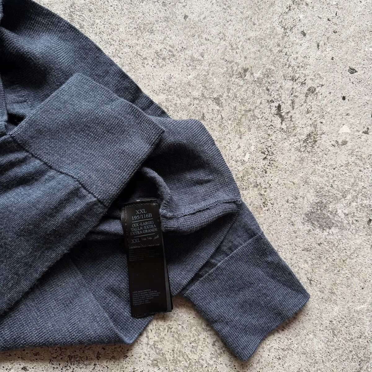 Allsaints AllSaints Blue Merino Wool Crew Neck Sweater Lightweight Size US XXL / EU 58 / 5 - 5 Thumbnail