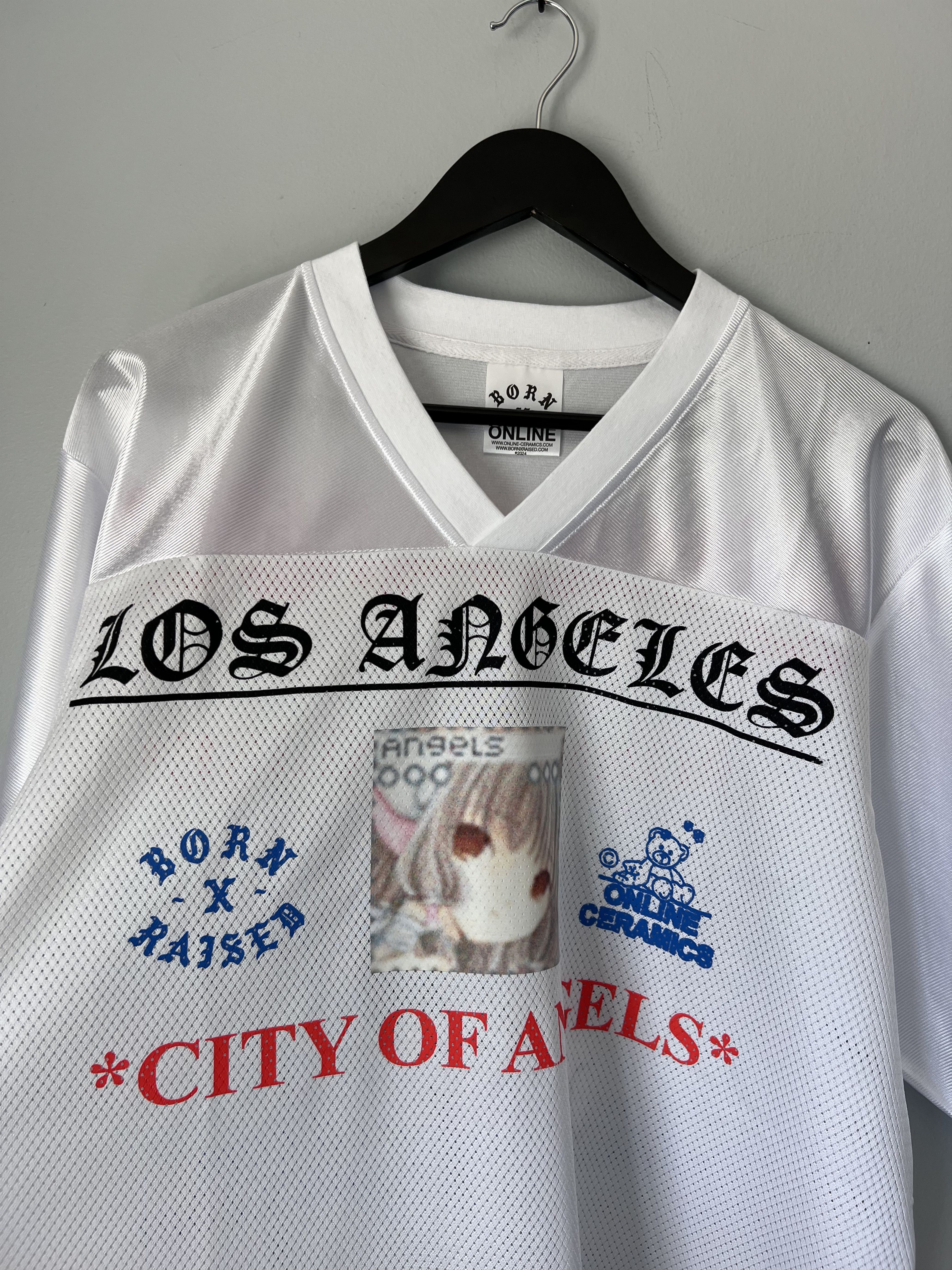 Born X Raised × Online Ceramics Online Ceramics Born X Raised Football Jersey in White Size US XXL / EU 58 / 5 - 2 Thumbnail