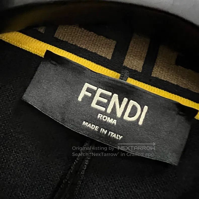 Fendi Fendi Collar old logo knitted sweater Size US XL / EU 56 / 4 - 3 Thumbnail