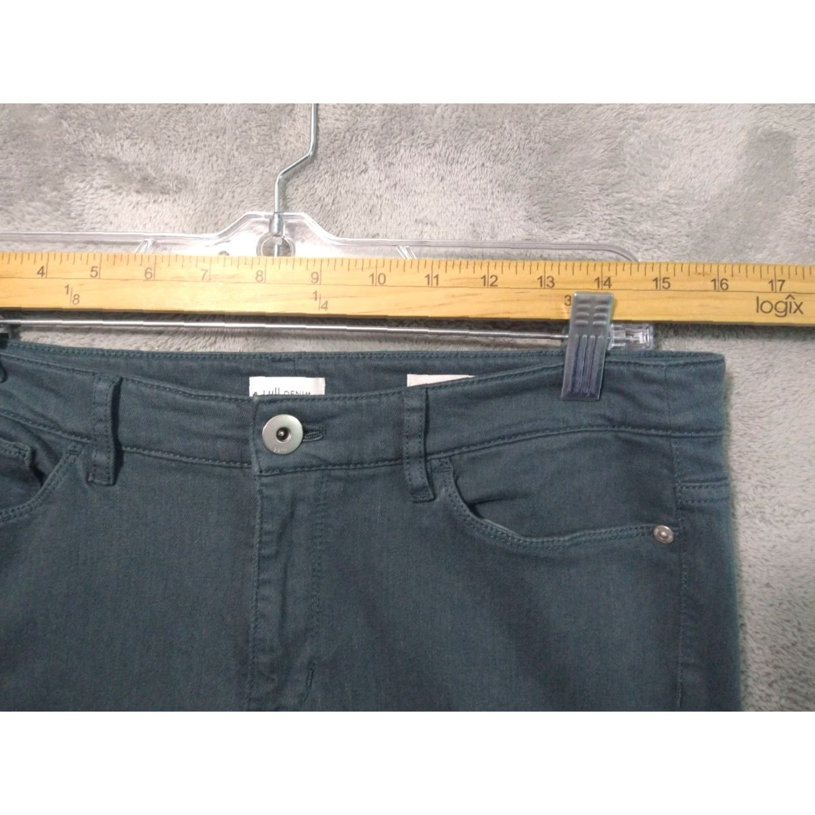 Denime J Jill Jeans Womens 12 Blue Denim Boyfriend Straight Leg Ankle Mid Rise Stretch Jeans Womens Medium Rise Blue Denim 5-Pocket Design Mens? Size 30" / US 8 / IT 44 - 3 Thumbnail