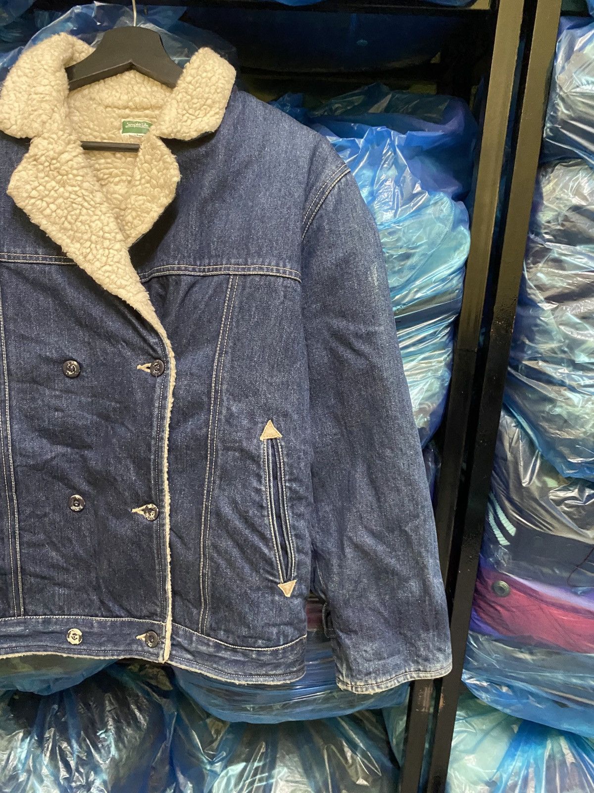 Japanese Brand Vintage Simple Life by Renown Sherpa-Lined Denim Jacket Size US S / EU 44-46 / 1 - 6 Thumbnail