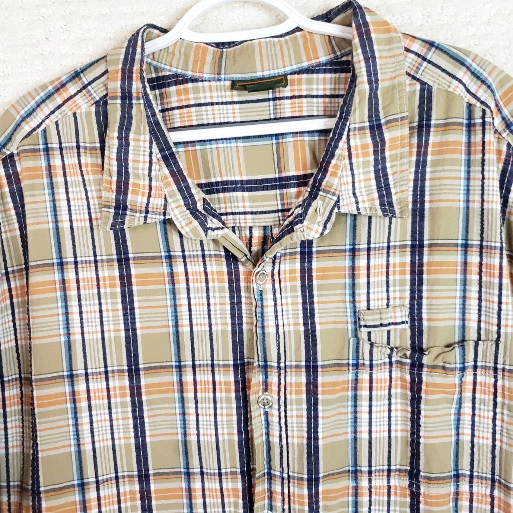Pop Trading Company Boulder Creek Trading Company Shirt Men's 4XL Big Multicolor Cotton Plaid Short Sleeve Button-Up 4XL Mens Big & Tall Plaid Shirt Size US XXL / EU 58 / 5 - 3 Thumbnail