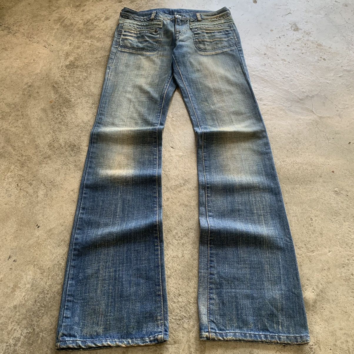 Diesel Diesel Mudwash Low Rise Flared Jeans Size US 30 / EU 46 - 1 Thumbnail