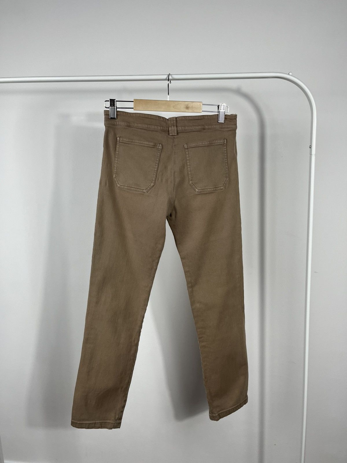 Balenciaga Balenciaga Pants Beige Slim Tapered Cotton Trousers Size 38 Size 26" / US 2 / IT 38 - 10 Thumbnail