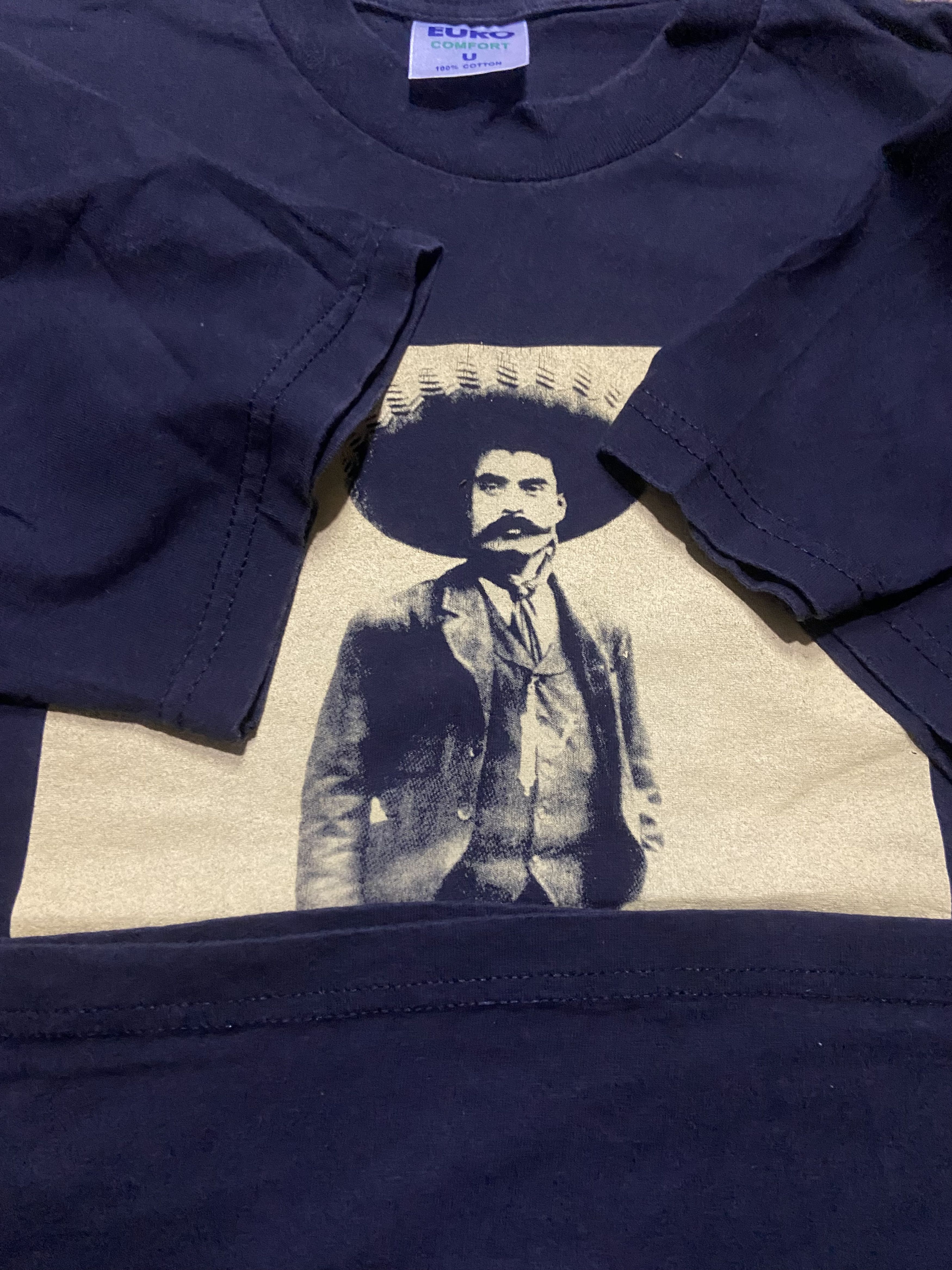 Vintage Vintage 90s EMILIANO ZAPATA t shirt Size US L / EU 52-54 / 3 - 6 Thumbnail