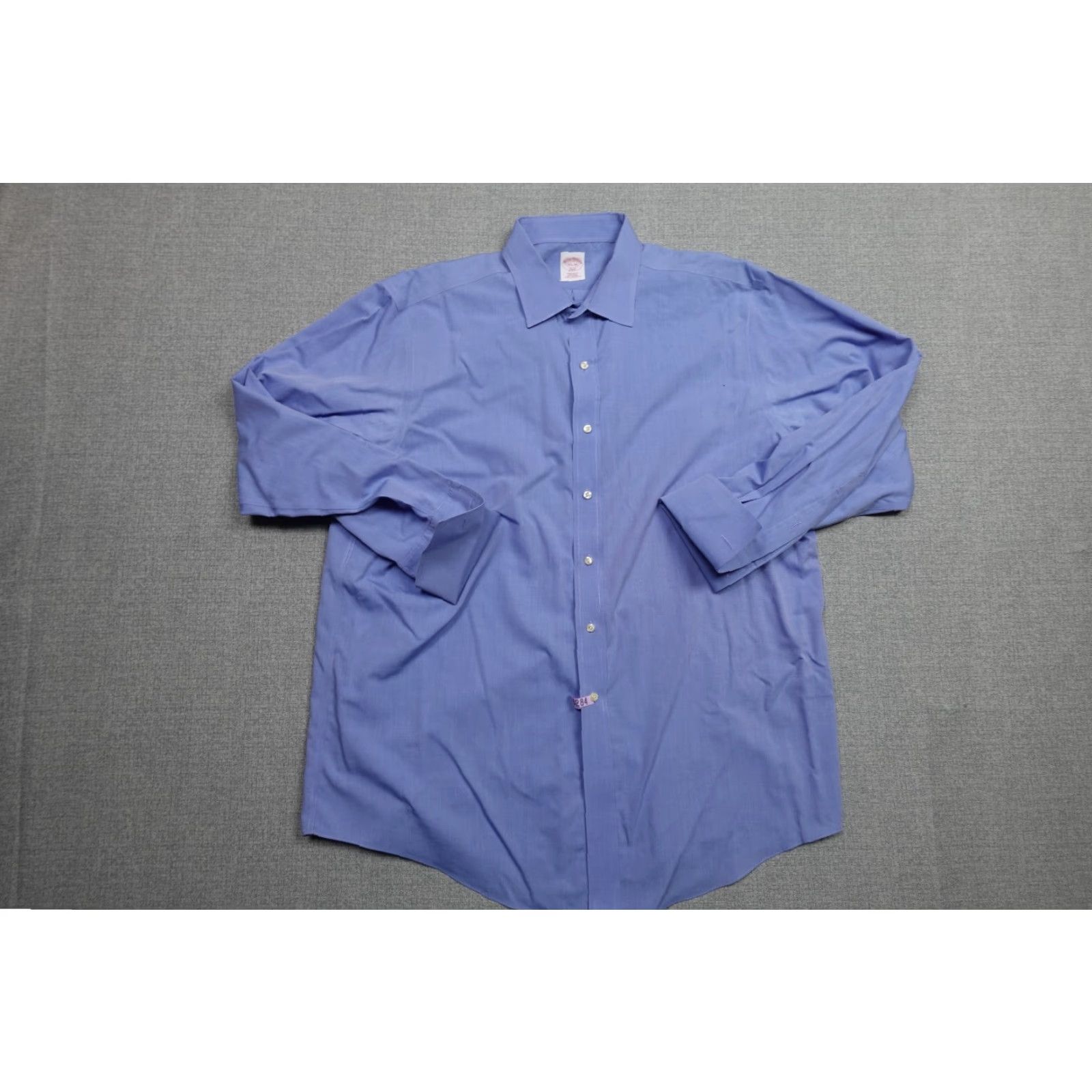 Brooks Brothers Brooks Brothers Button-Up Shirt Mens 17.5 34 Blue Regent French Cuff 346 Button-Down Check Men's Regular Blue Silk? Size US XXL / EU 58 / 5 - 5 Thumbnail