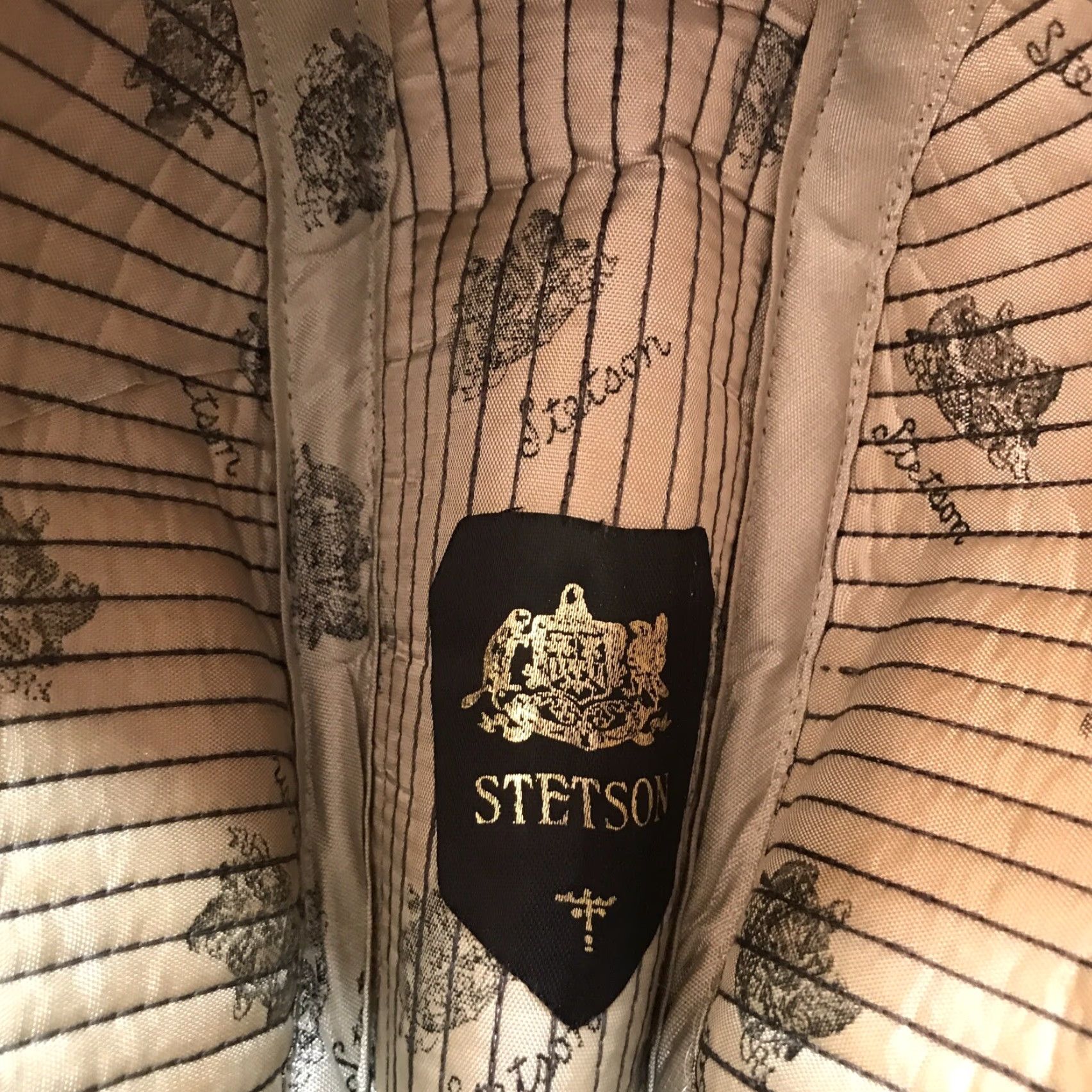 Stetson VINTAGE Stetson Fedora Hat Royal Wool Tweed Grey Size 7 1/8 Mens Classic Derby Crown Feather Formal Size ONE SIZE - 5 Thumbnail
