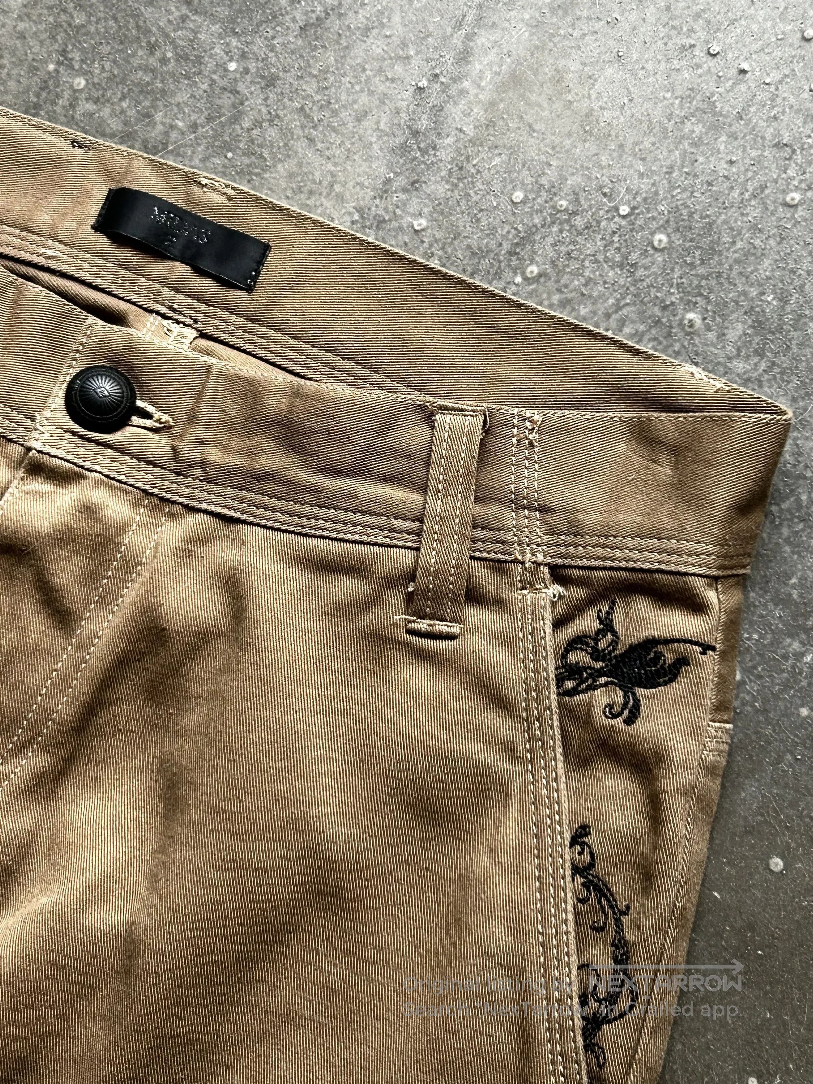 Vintage MIDAS Early Embroidered Jeans. Size US 32 / EU 48 - 5 Thumbnail