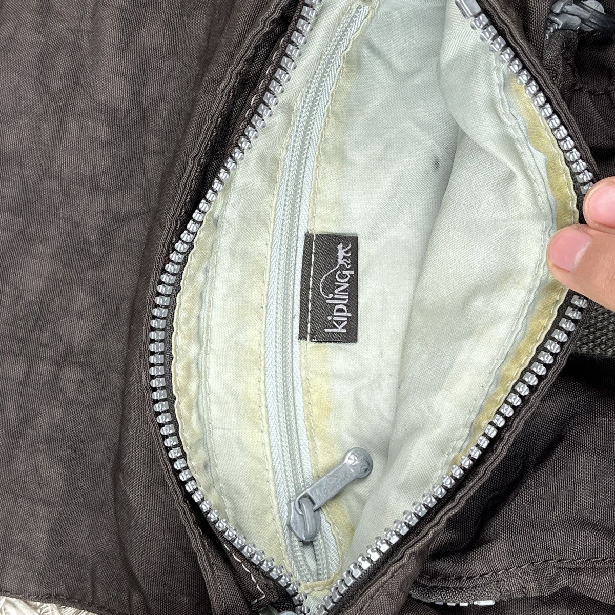 Japanese Brand Vintage Shoulder Bag Kipling Brown Crossbody Y2k Affliction Size ONE SIZE - 9 Thumbnail