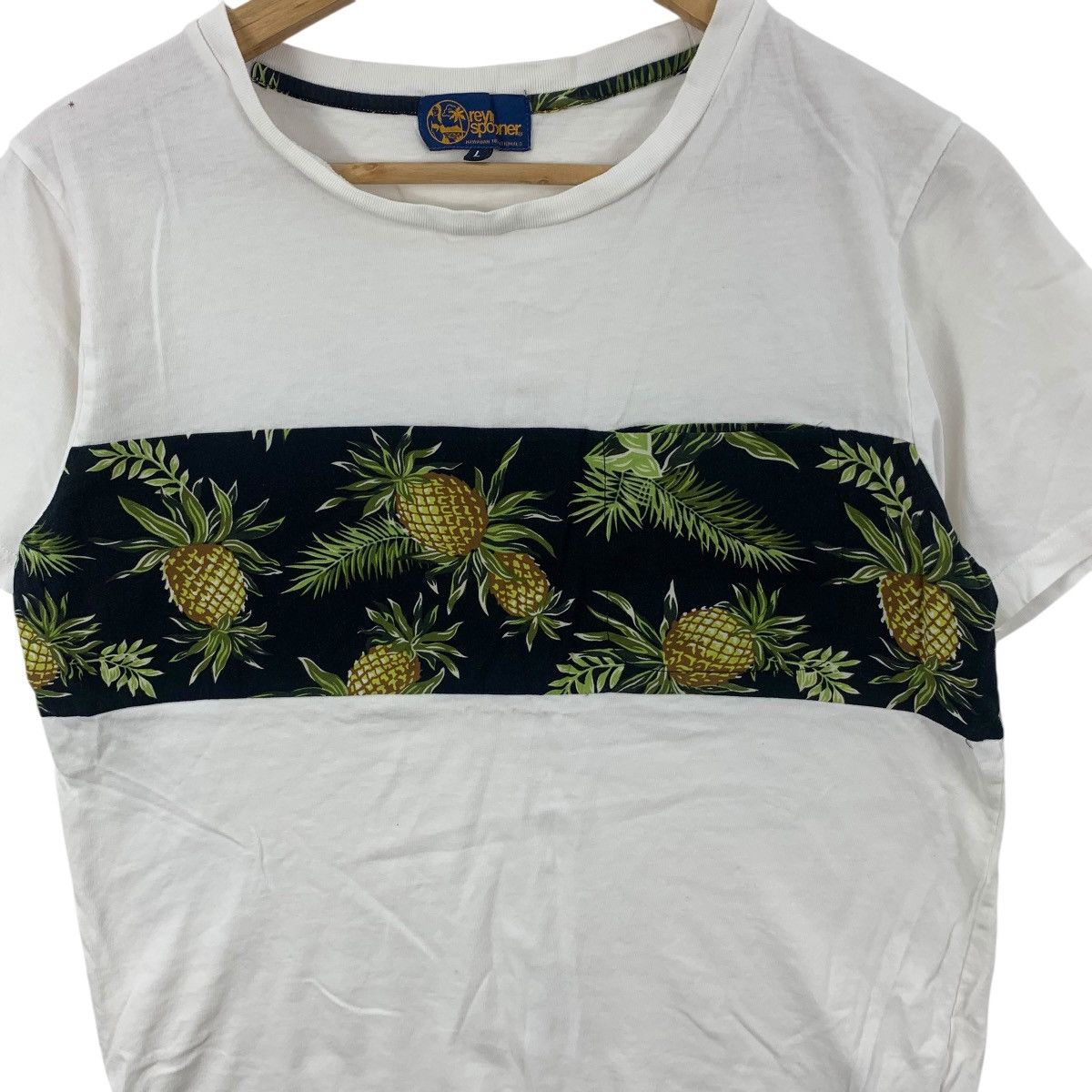Reyn Spooner REYN SPOONER HAWAII Pineapple Over Print Tee Shirt Top Beach Size L / US 10 / IT 46 - 6 Thumbnail