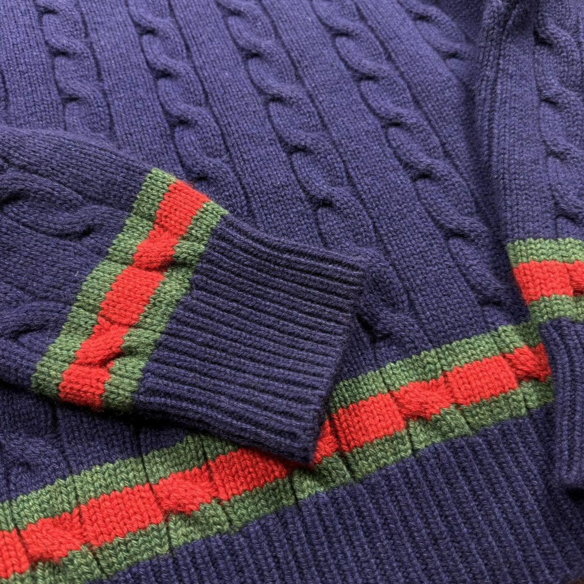 Gucci Gucci Striped Cable-knit Cashmere Sweater Size US S / EU 44-46 / 1 - 3 Thumbnail