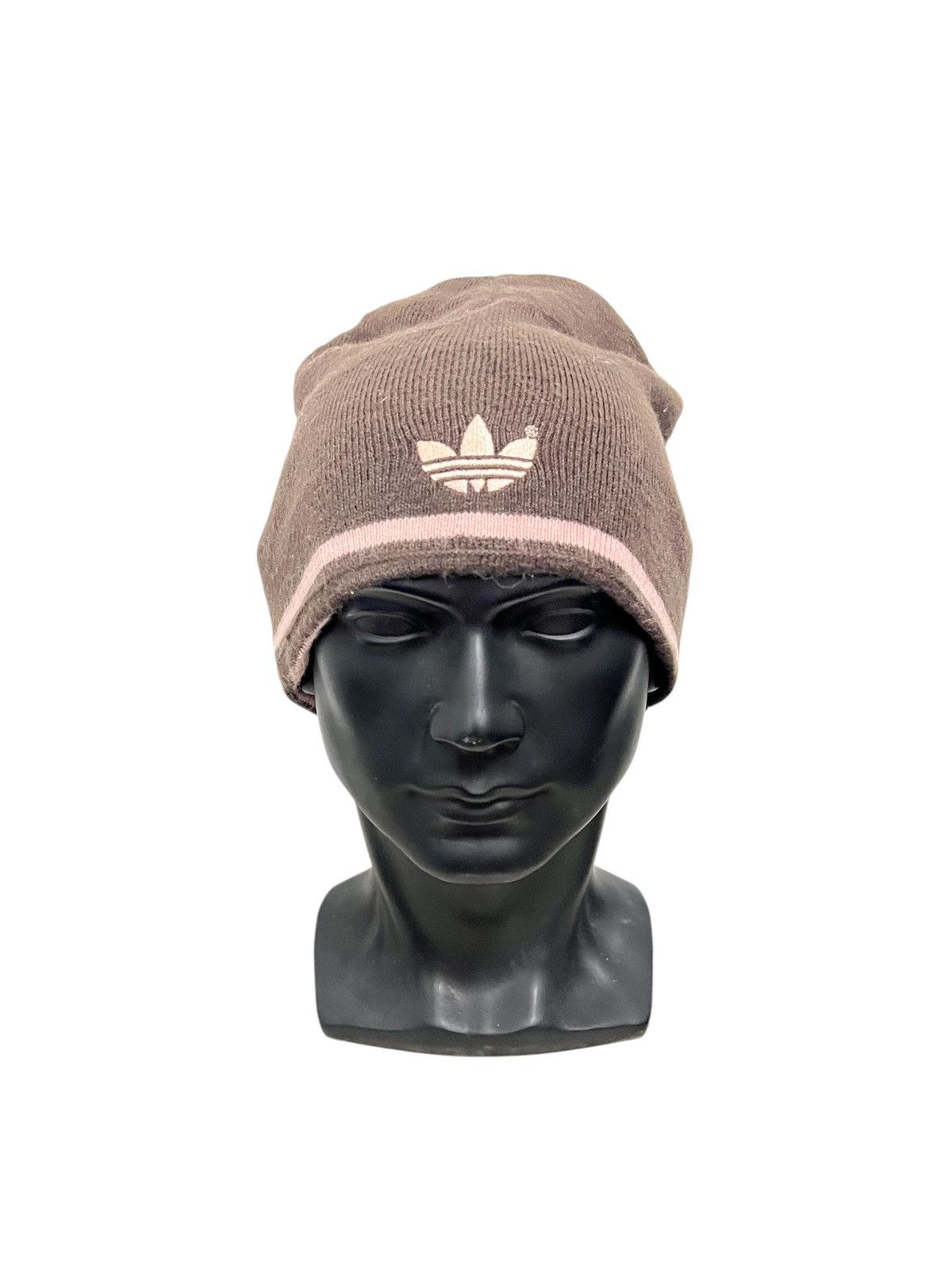 Vintage Vintage Adidas Big Logo Beanie Hat Size ONE SIZE - 1 Thumbnail