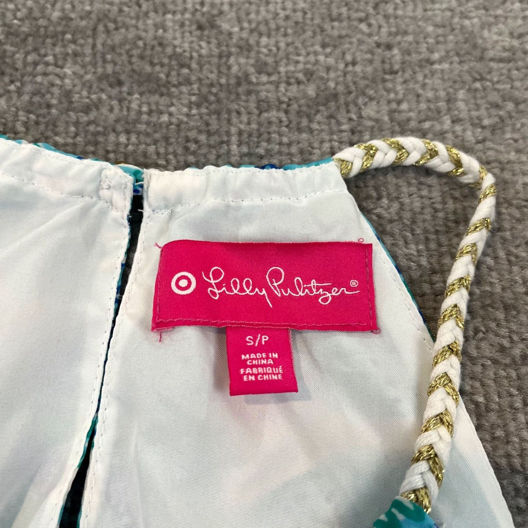 Lilly Pulitzer Lilly Pulitzer Top Womens Small Starfish Sand Dollar Preppy Lined Target Shirt Size S / US 4 / IT 40 - 2 Thumbnail